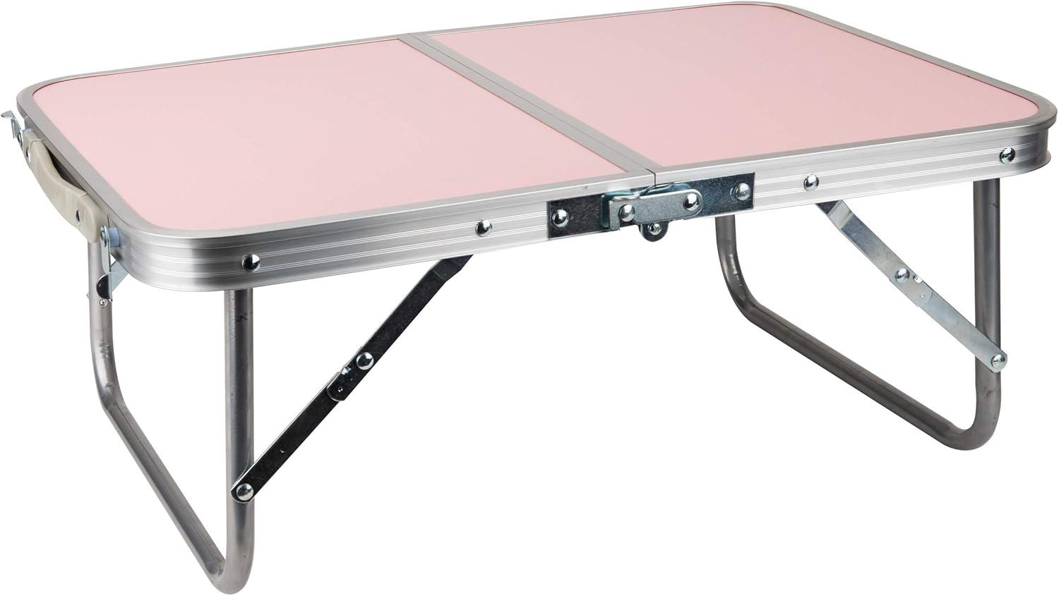 Folding Lap Tray Desk Pink - Mind Reader: Portable Foldable Lap Desk for Laptop & Eating, MDF & Aluminum, No Assembly Required