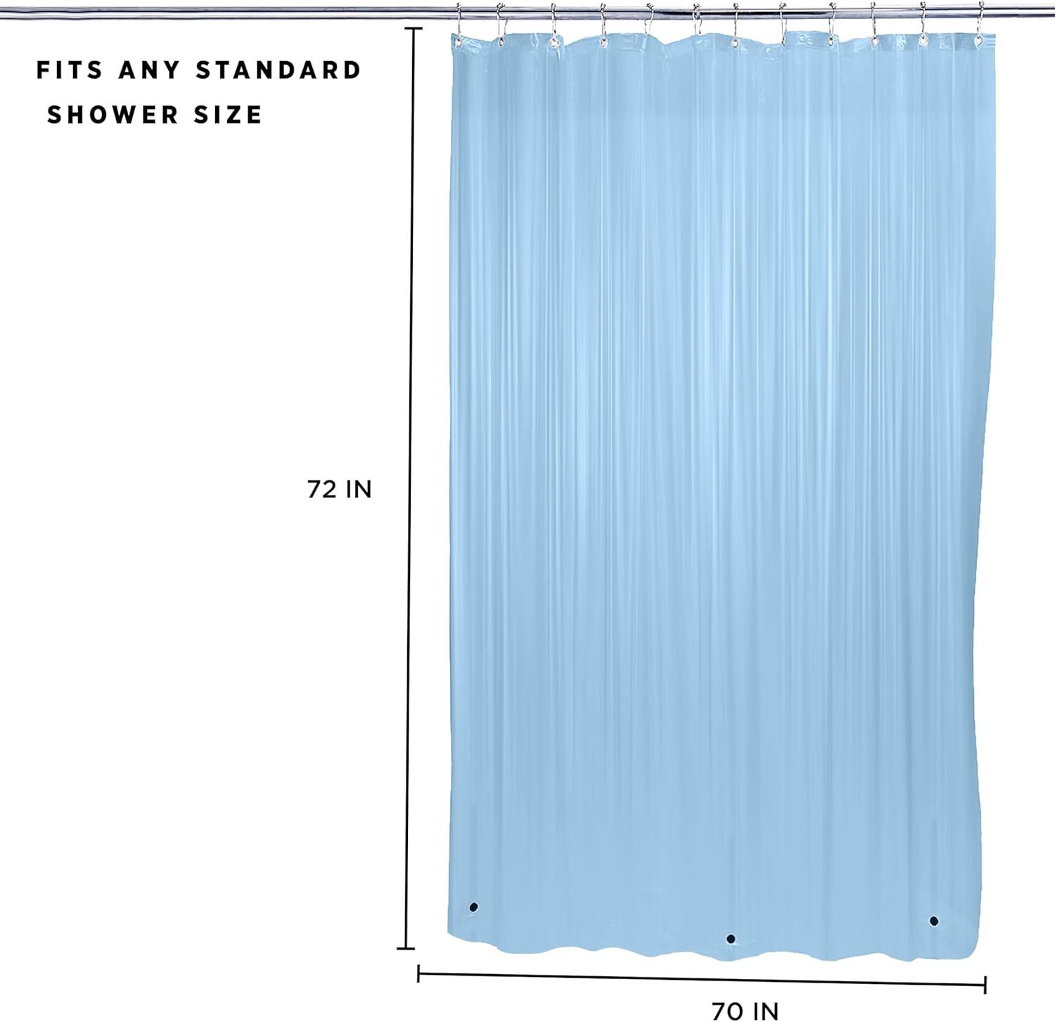 Bath Bliss Shower Liners No Pattern And Not Solid Color Liner (Set of 2)