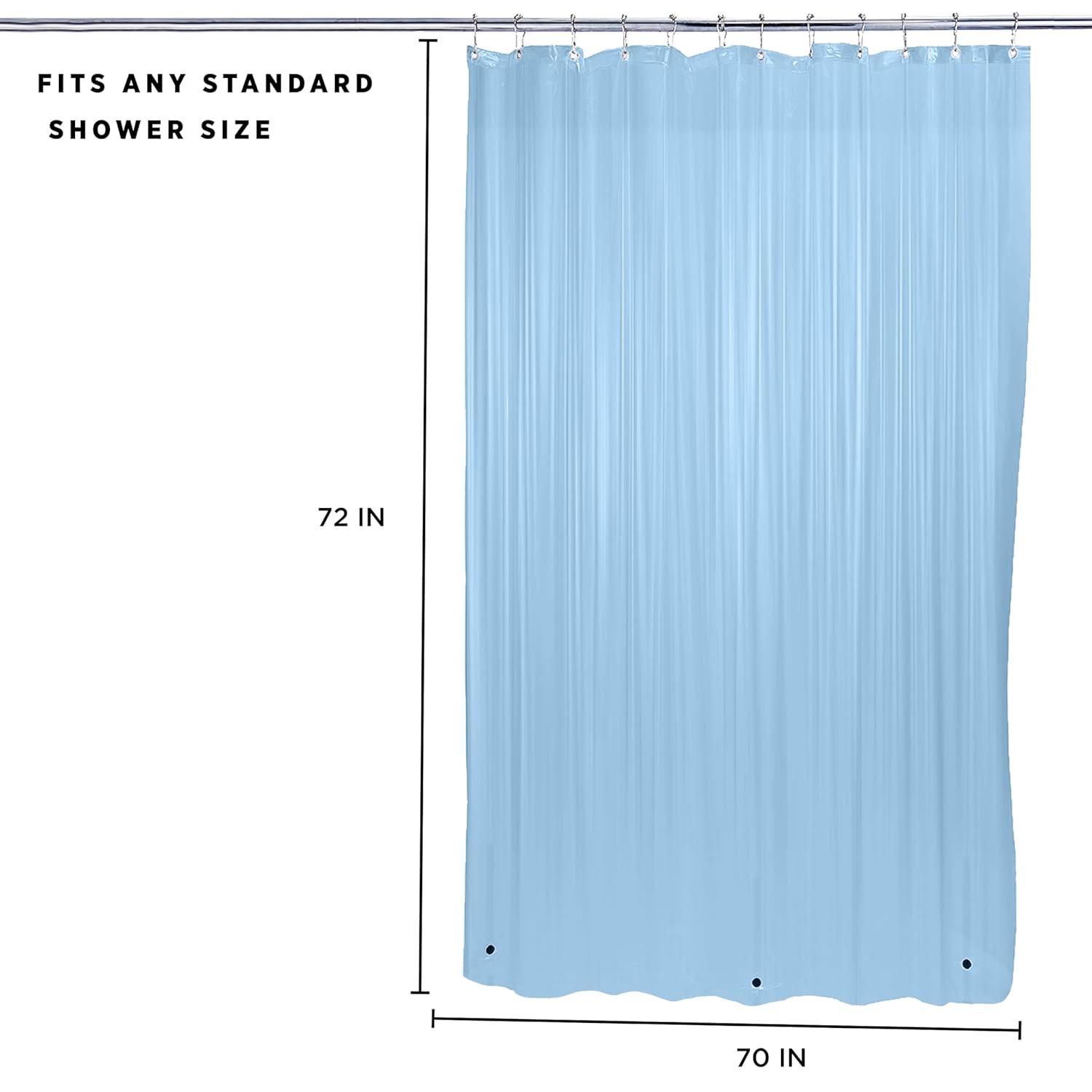 Bath Bliss Shower Liners No Pattern And Not Solid Color Liner (Set of 2)