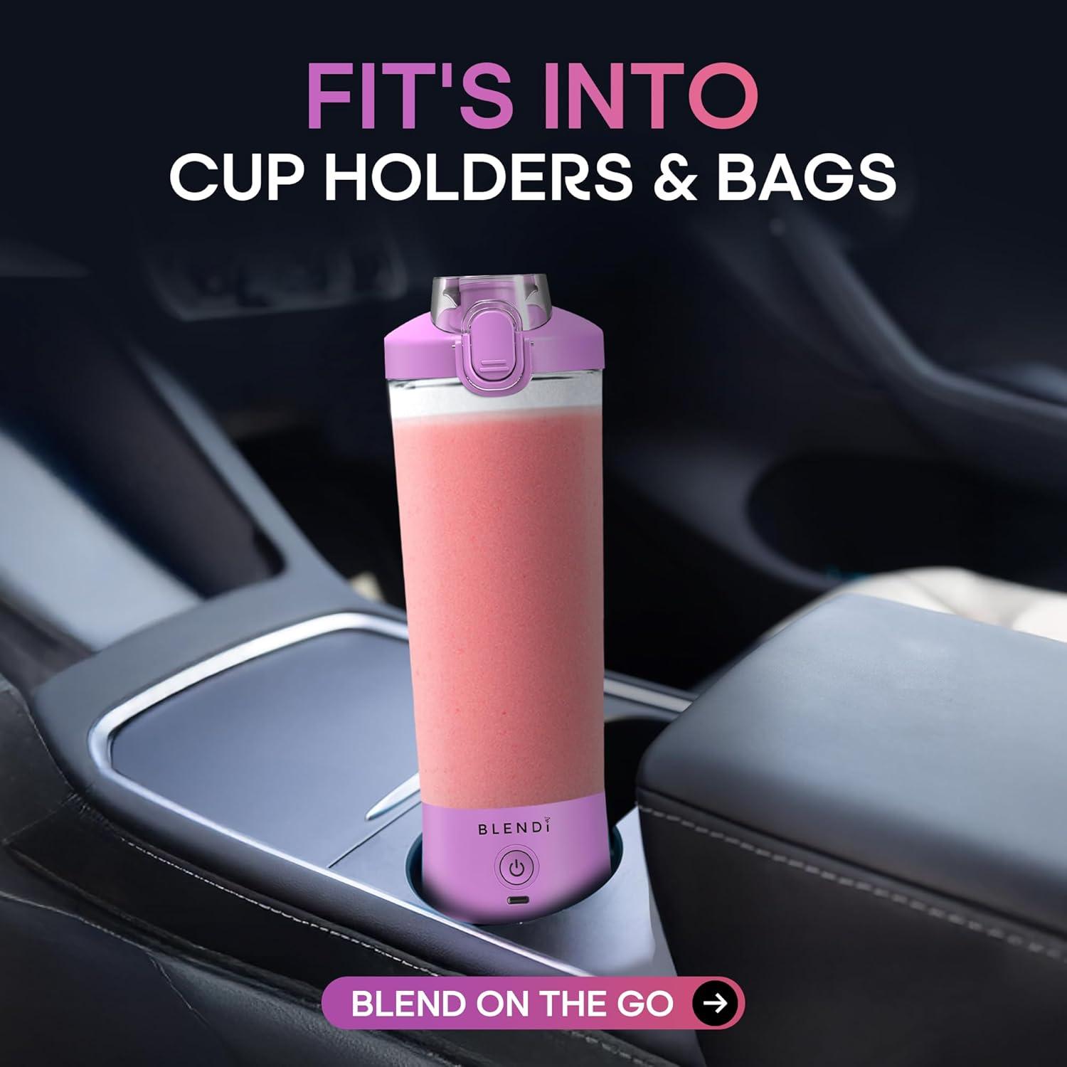 BLENDI X Portable Blender Purple: 24oz Personal Blender, 150W, 2 Speeds, Stainless Steel & Plastic, Hand Wash