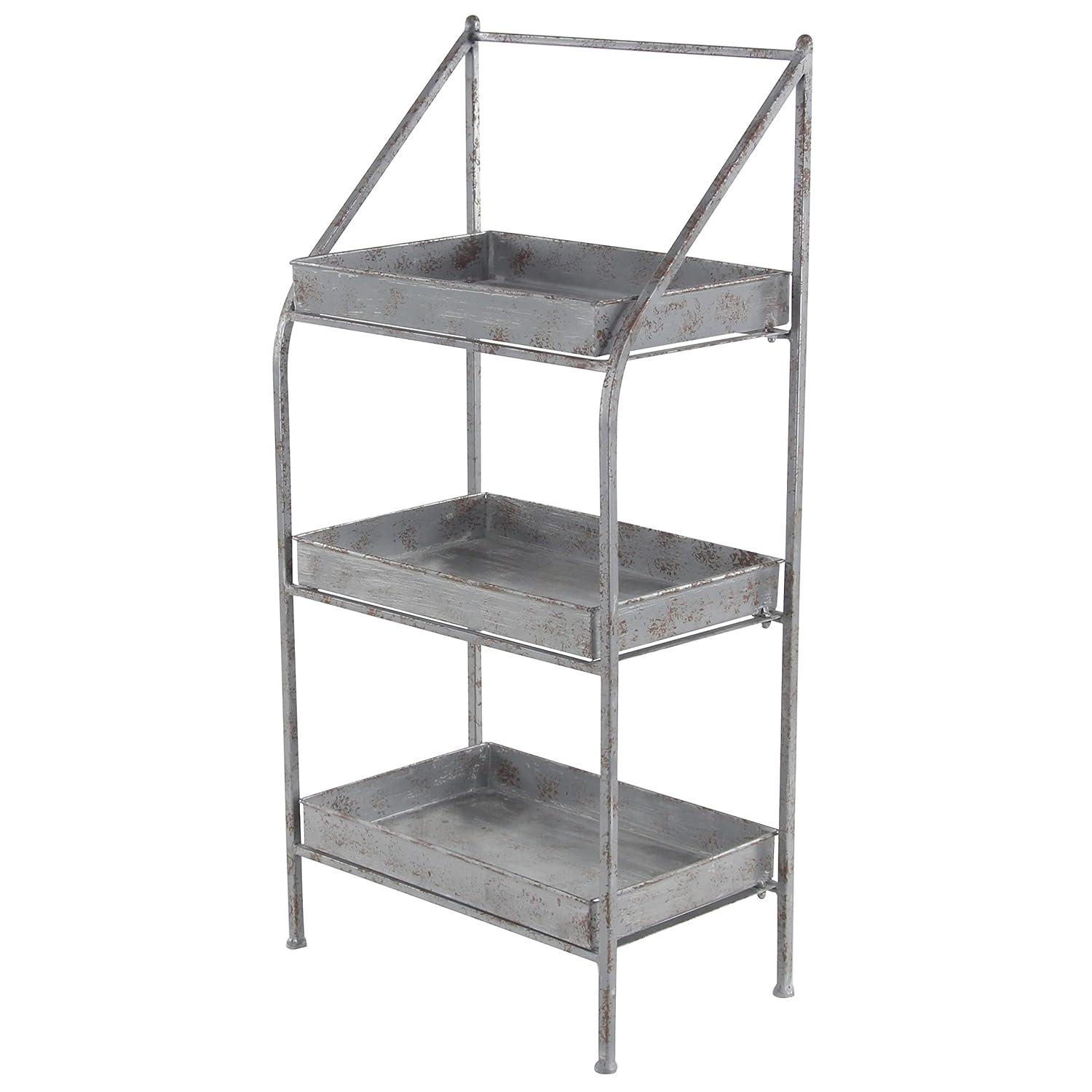 Deco 79 Plantstand, 11" W x 39" H, Gray