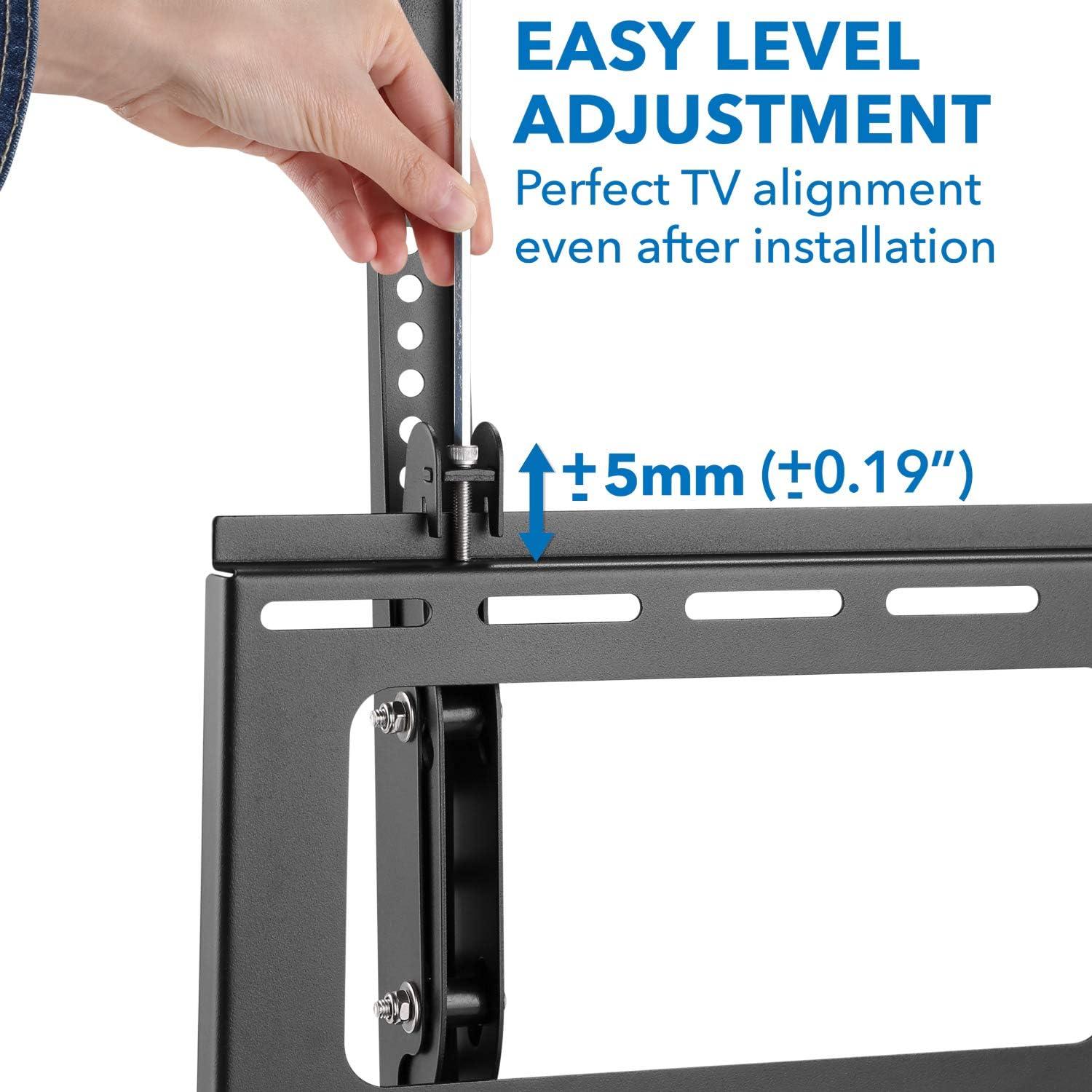 Mount-It Weatherproof TV Wall Mount | Lockable & Tilting 2.1 Low Profile Fits 37 - 80 In. Tvs