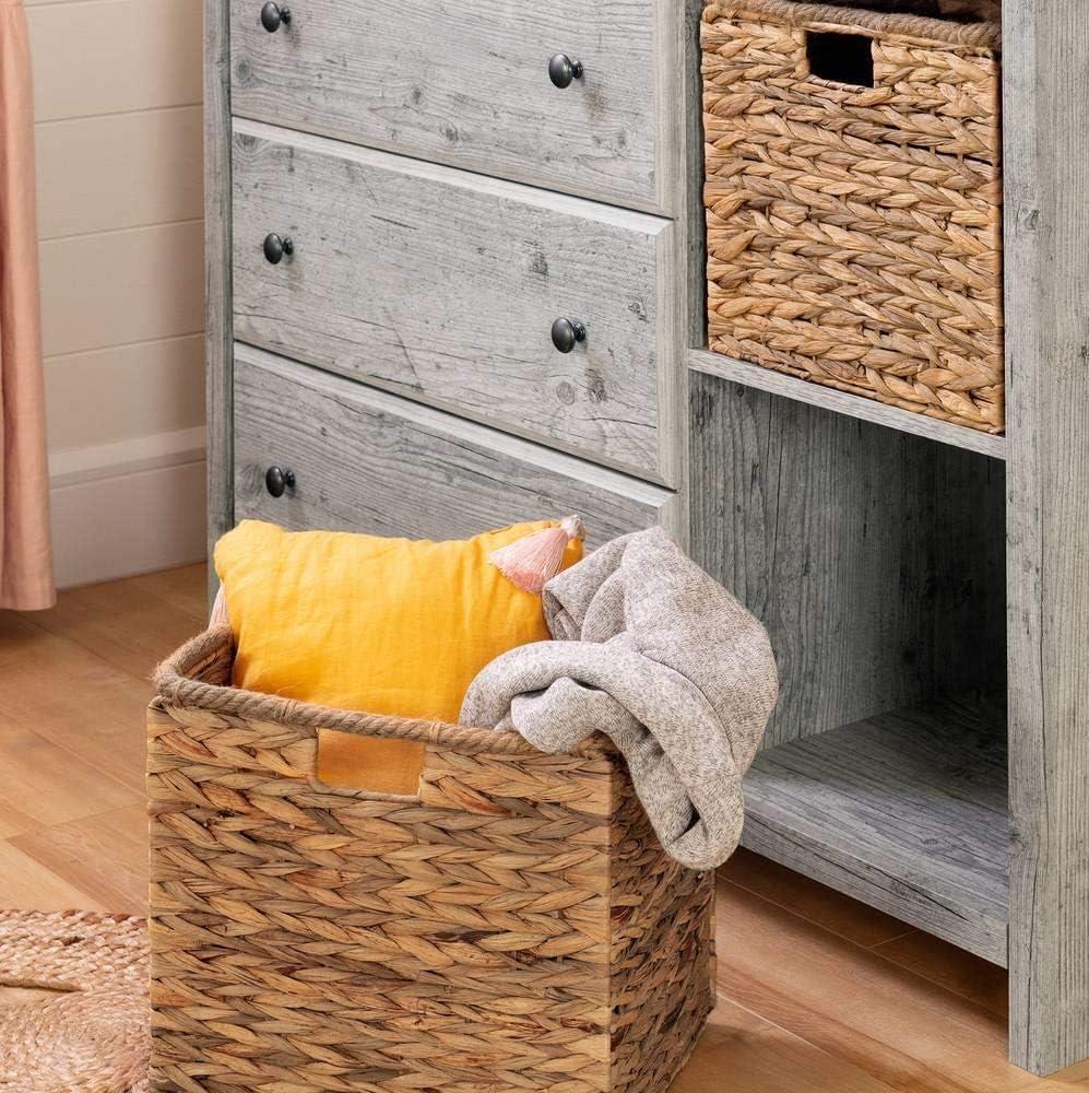 Cotton Candy 3-Drawer Dresser with Storage Baskets