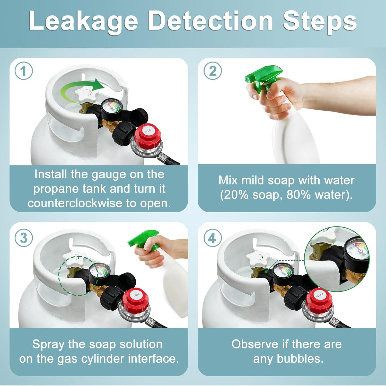 SHINESTAR 3 Feet Propane Adapter Hose with Regulator for Blackstone 17 & 22" Tabletop Griddles Gas  Grill Hose for Propane Tank 1 lb to 20 lb