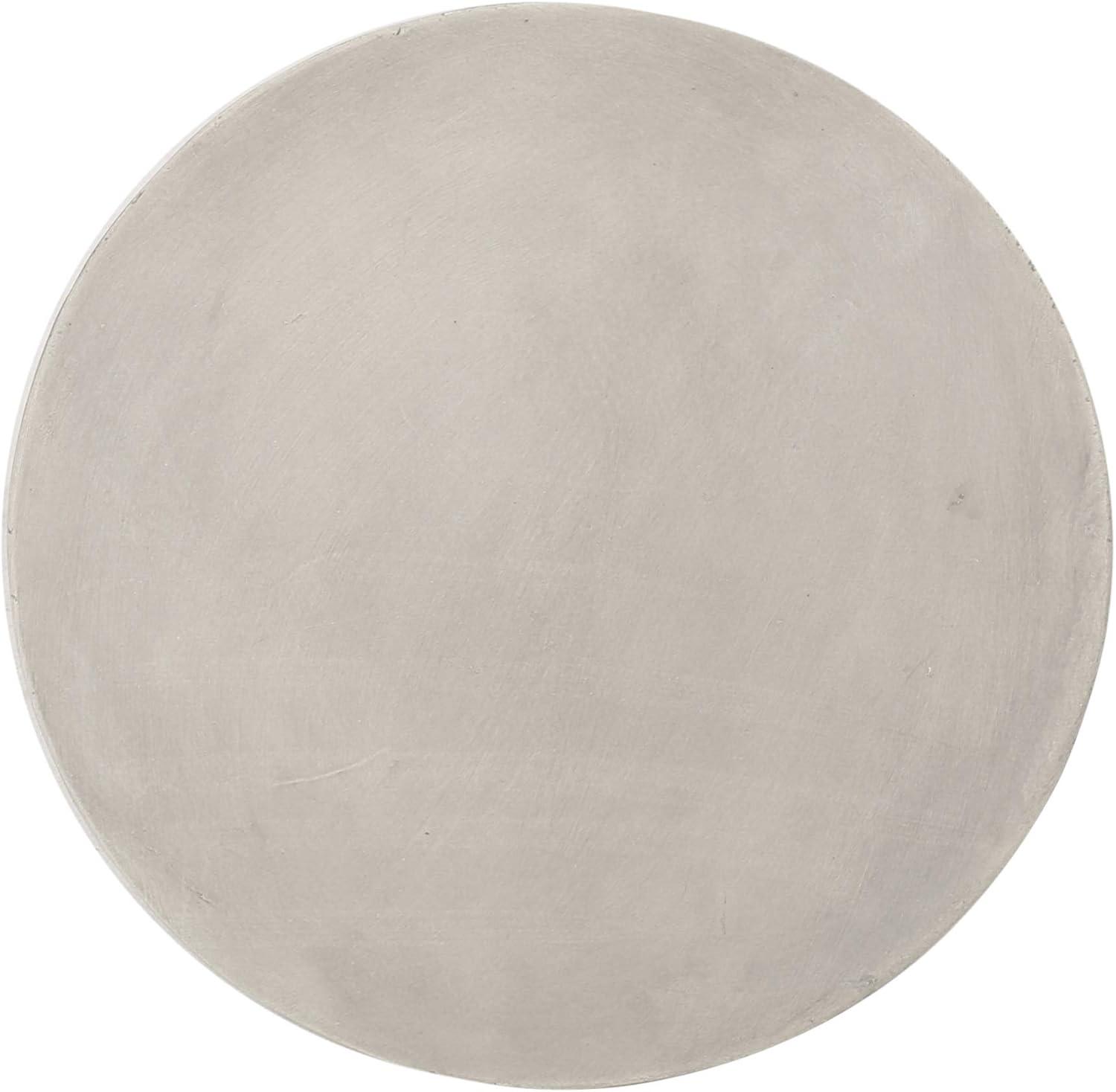 Round Concrete Finish Lightweight Accent Side Table