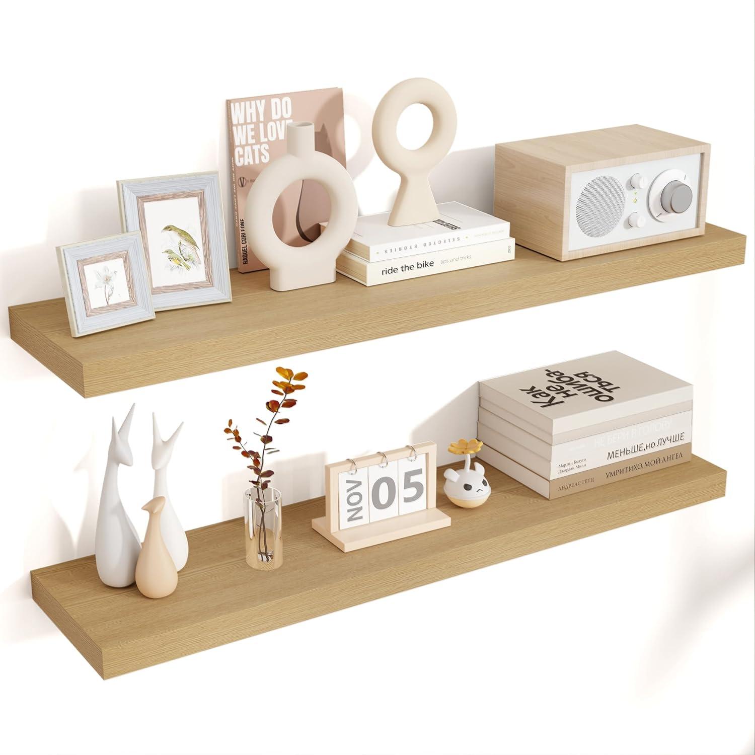 Hokku Designs Soeke 2 Piece Floating Shelf