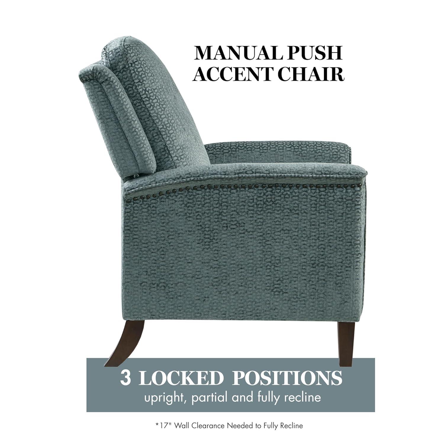 Cicely Push Back Recliner Charcoal
