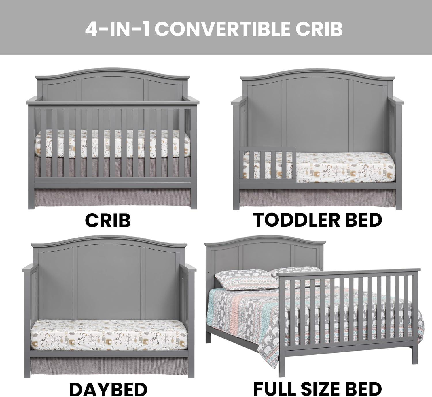 Oxford Baby Emerson 4-in-1 Convertible Crib