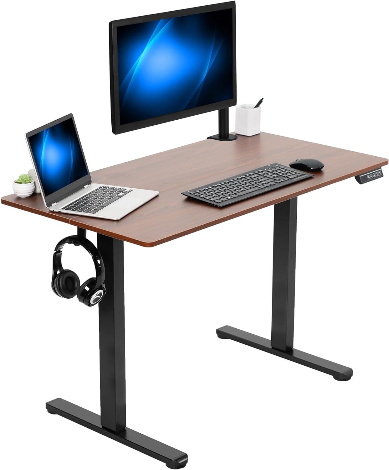 VIVO Electric 44"x 24" Sit Stand Desk, Height Adjustable Workstation (E144B series)