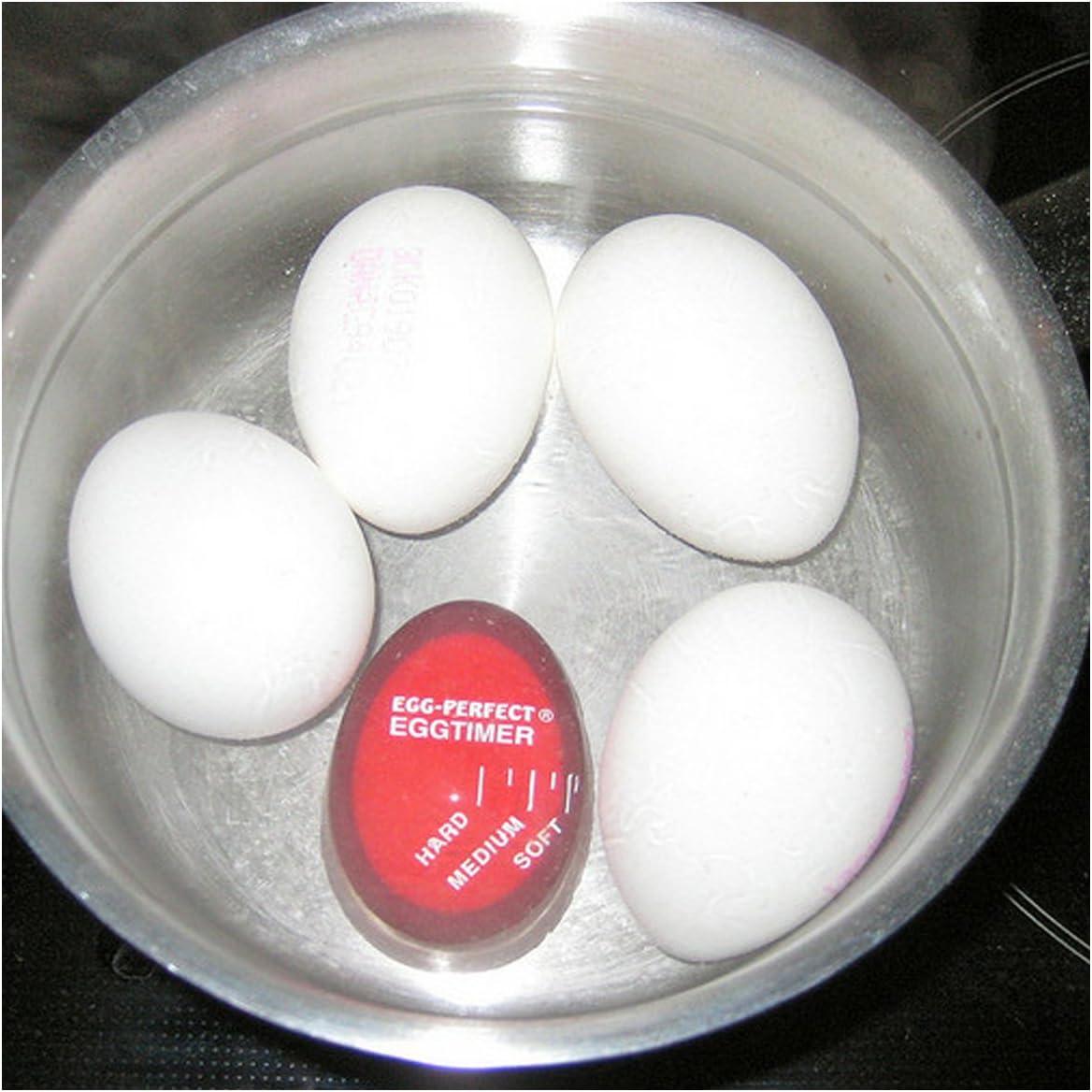 Red Heat-Sensitive Egg Timer for Perfect Boiled Eggs