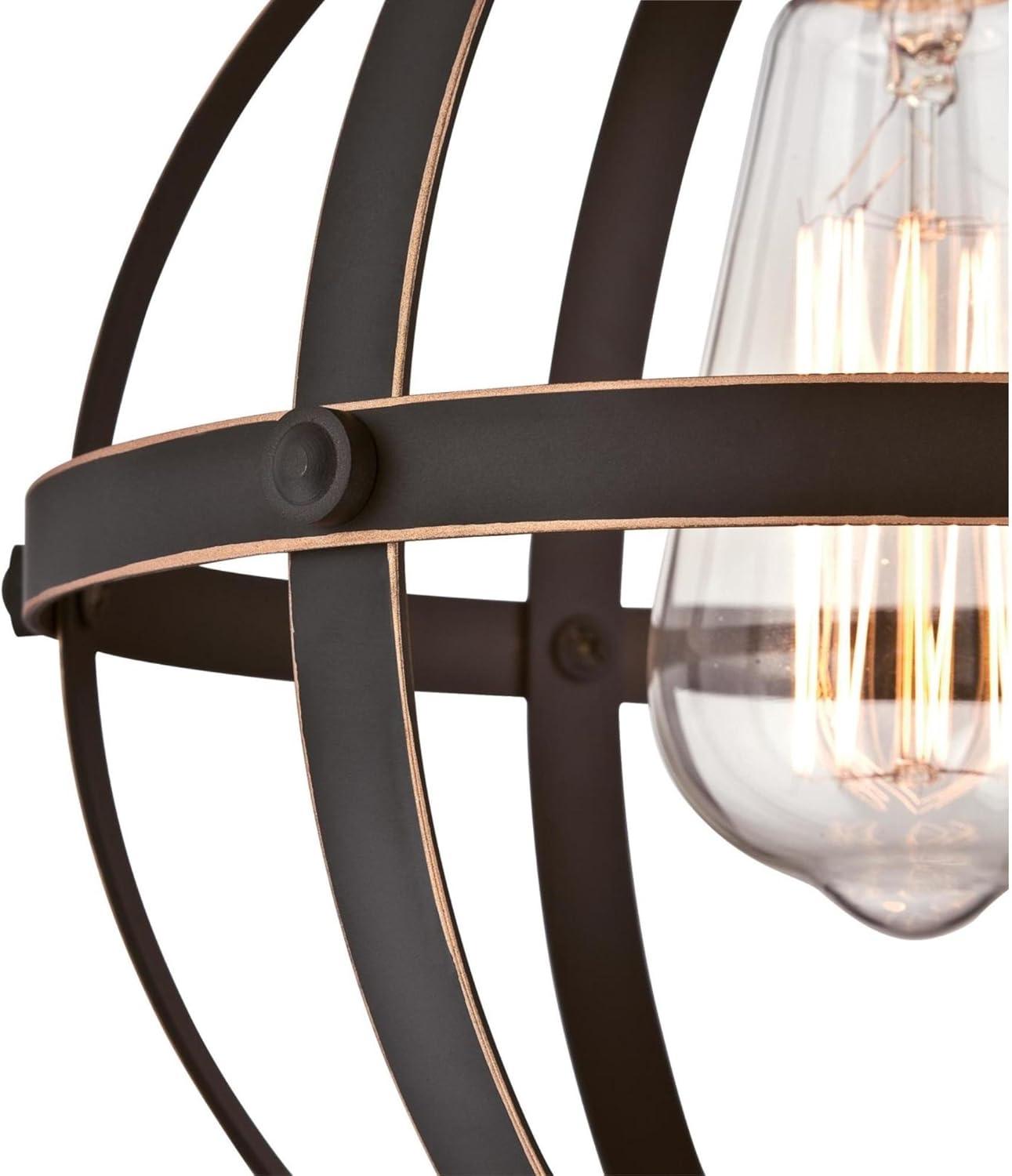 Westinghouse Lighting  Stella Mira One-Light Indoor Mini Pendant - 1-Light Oil Rubbed Bronze With Highlights