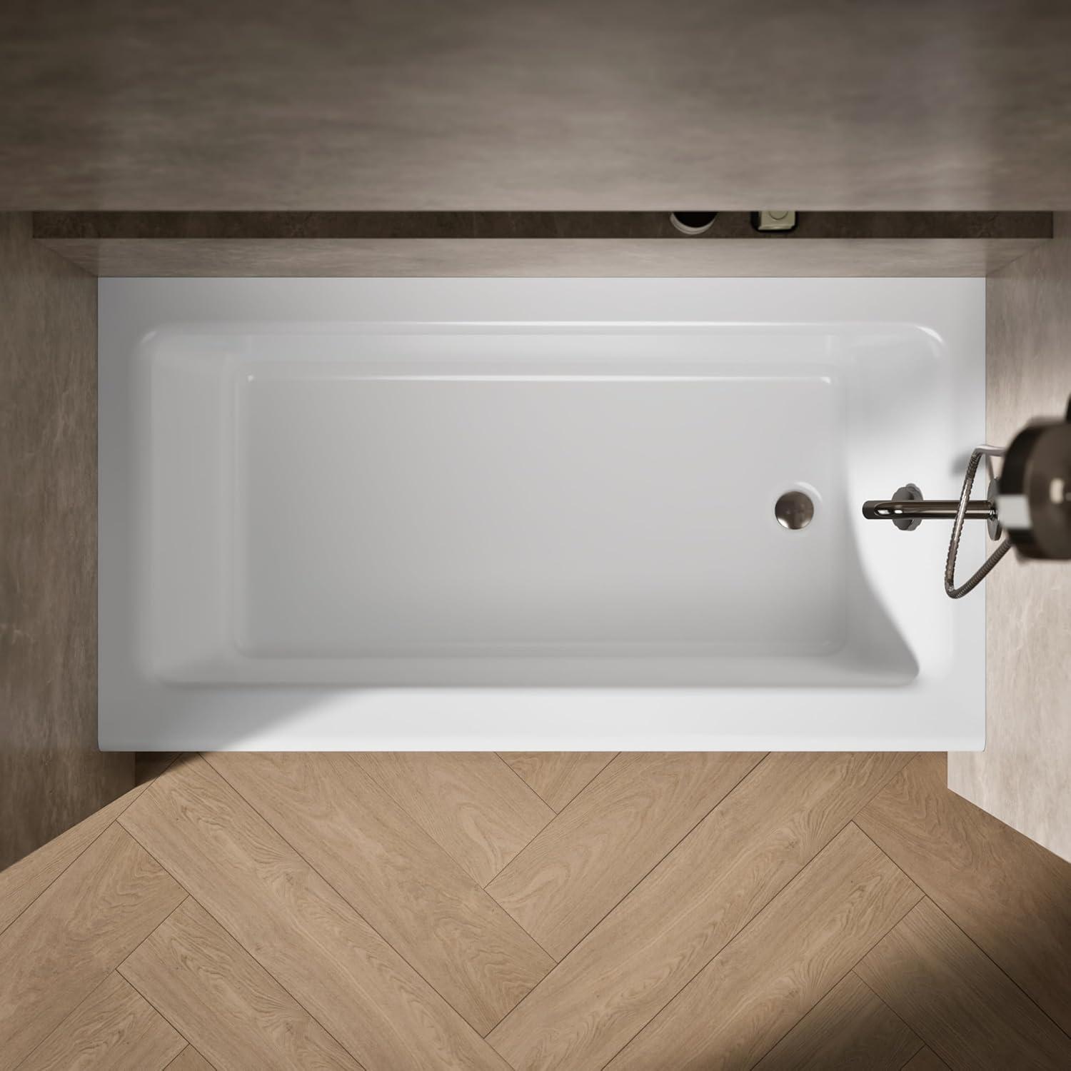 Kohler Avec 60 In. X 32 In. Alcove Bath, Right Drain K-25831-RA-0