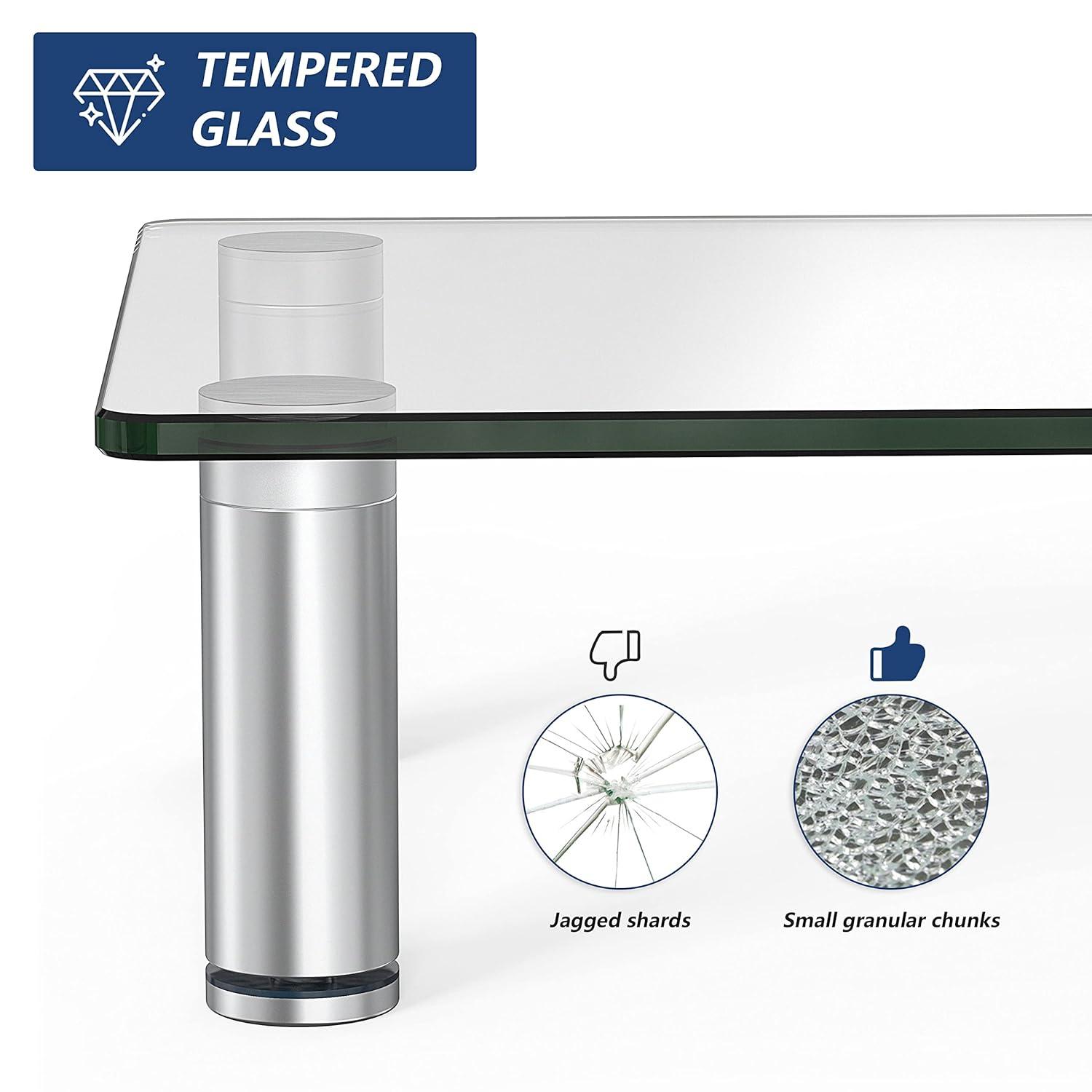 FITUEYES Computer Monitor Stand Desktop Riser for Xbox One/Component/Flat Screen DT103801GC