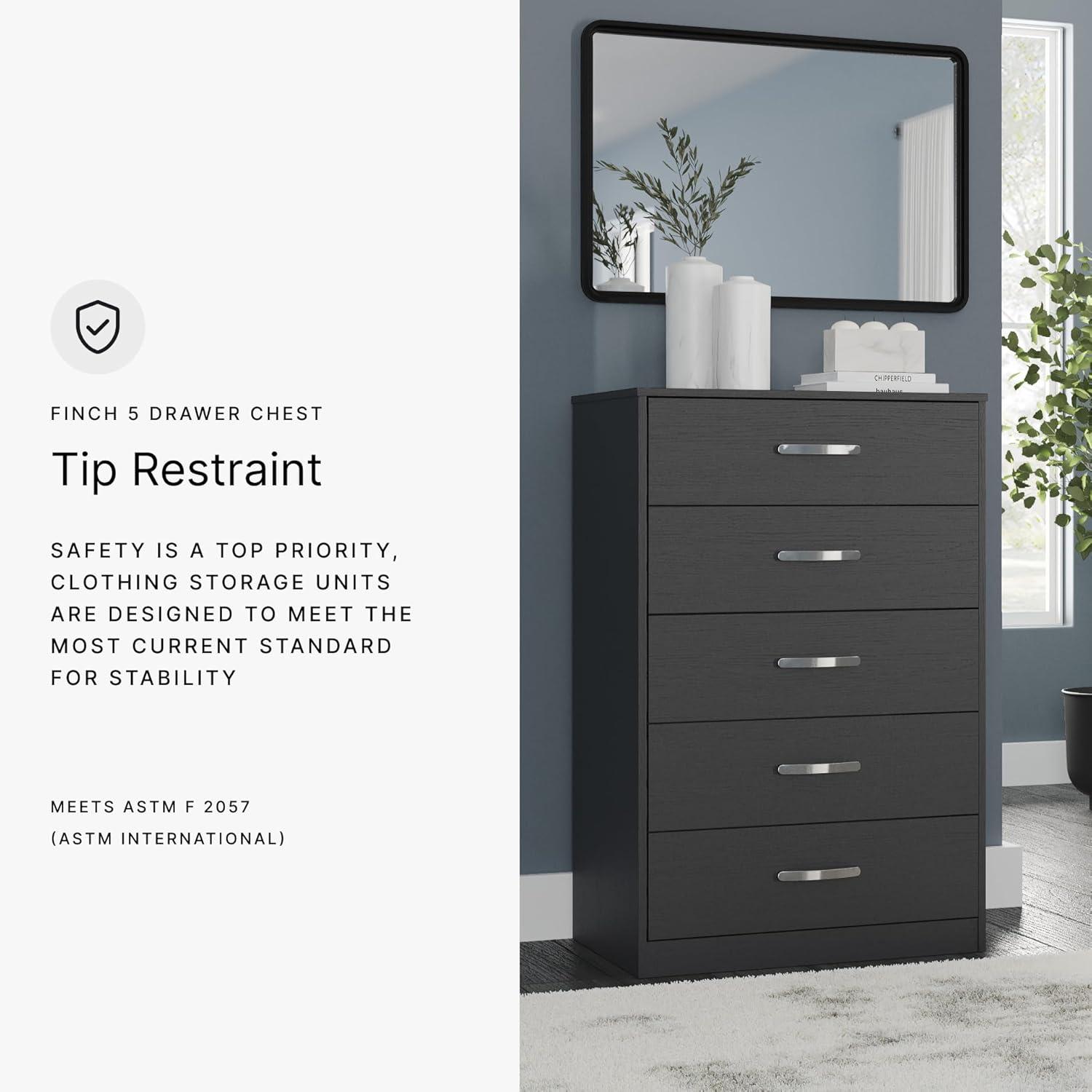 Latitude Run® Dymone 29.88'' W 5 - Drawer Dresser