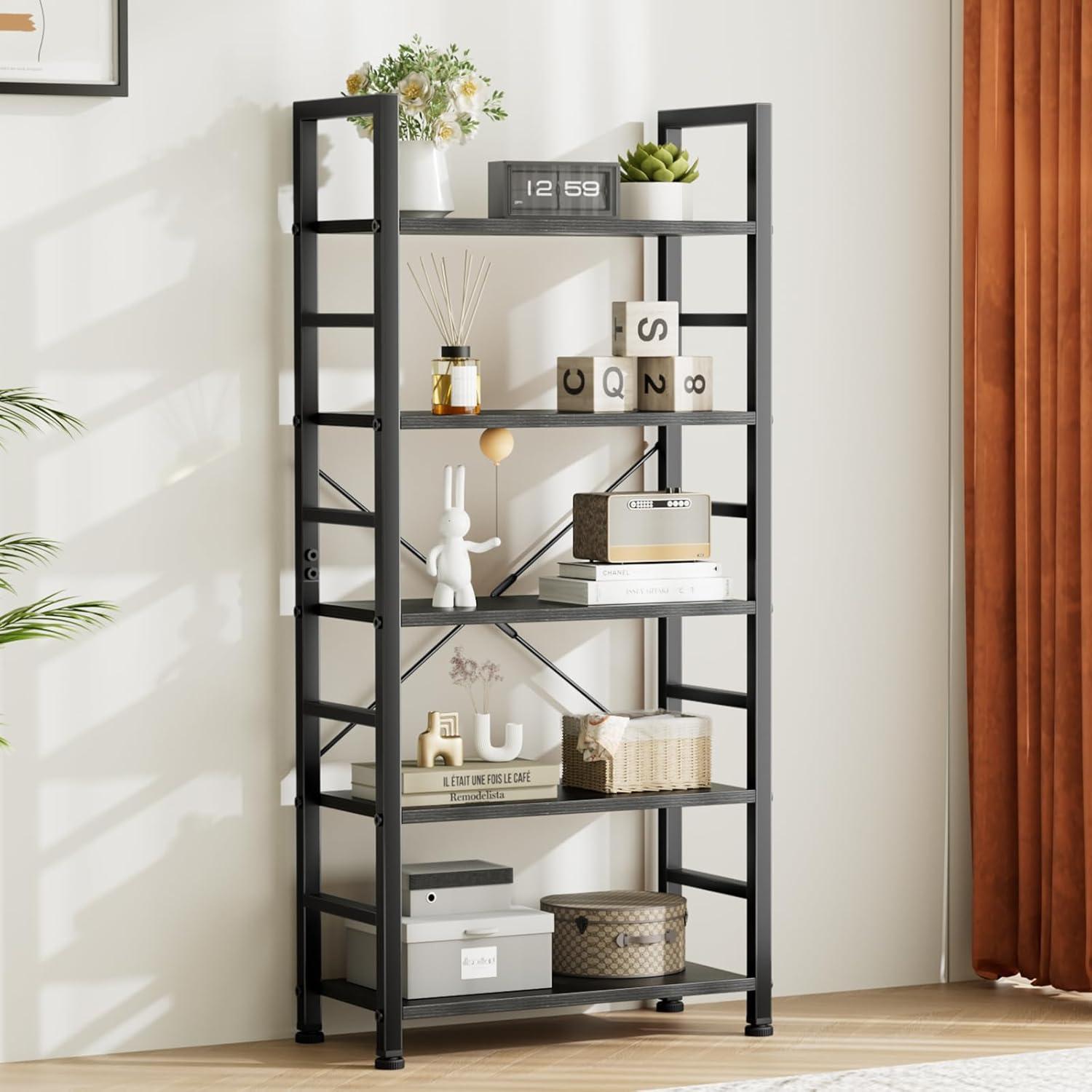 23.62 W Shelving Unit|FIRNEWST|Black