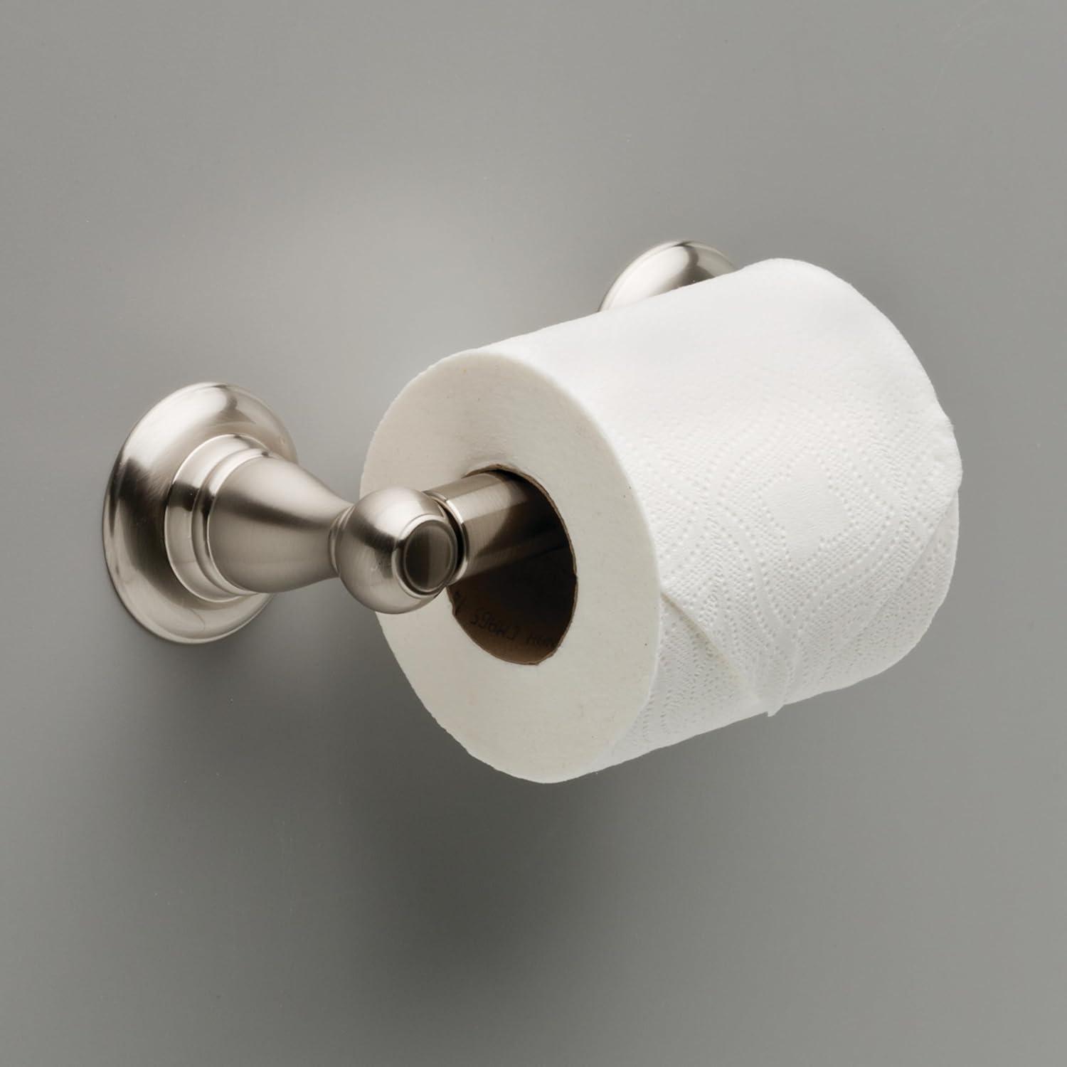 Delta Faucet Porter Toilet Paper Holder, SpotShield Brushed Nickel , Bathroom Accessories, PTR50-BN C45