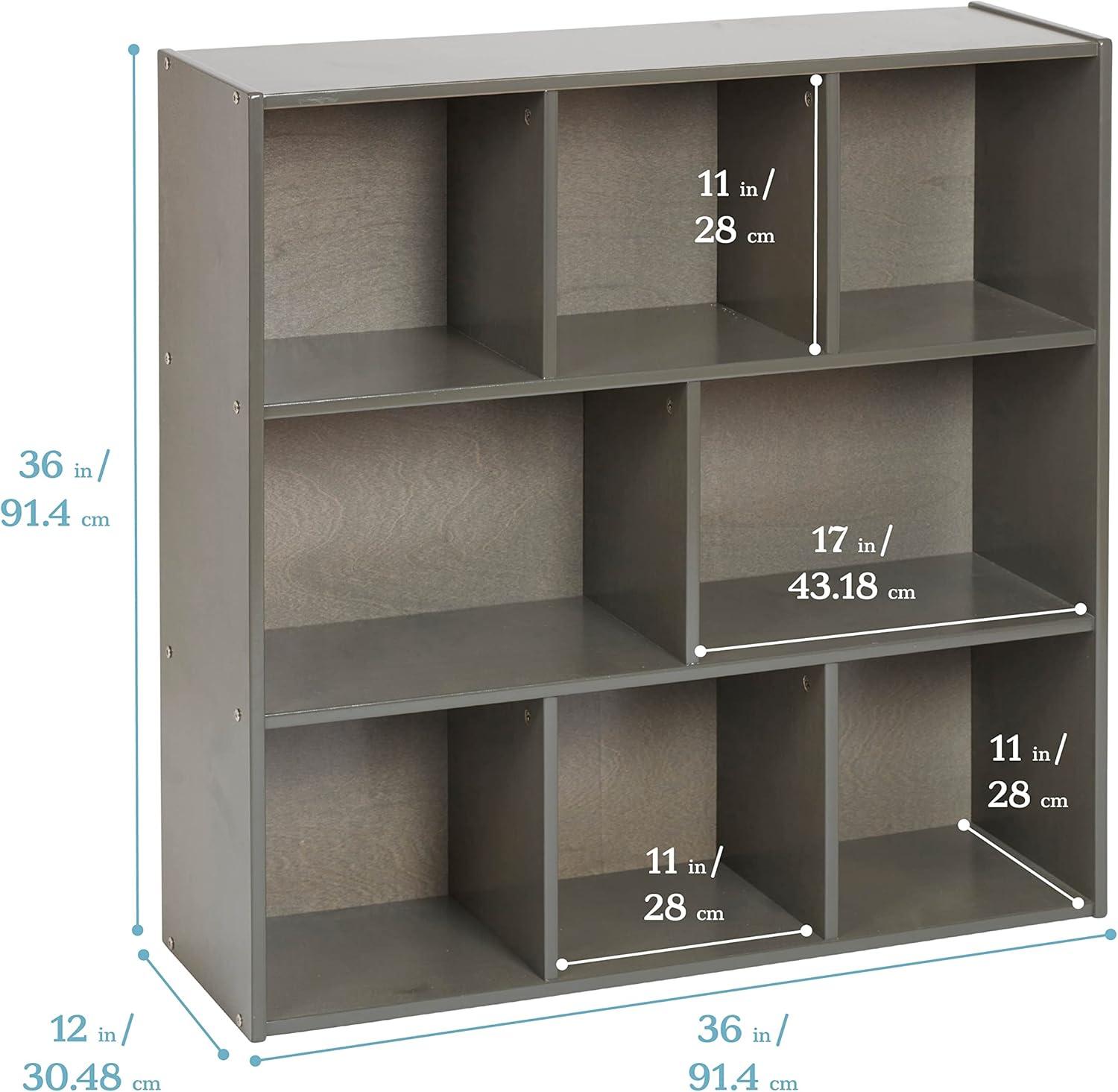 ECR4Kids ECR4Kids Streamline 8-Compartment Storage Cabinet, 36in, Classroom Furniture