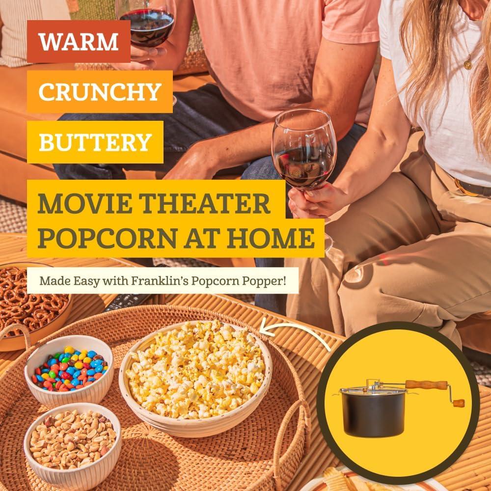 Stovetop Popcorn Popper Black