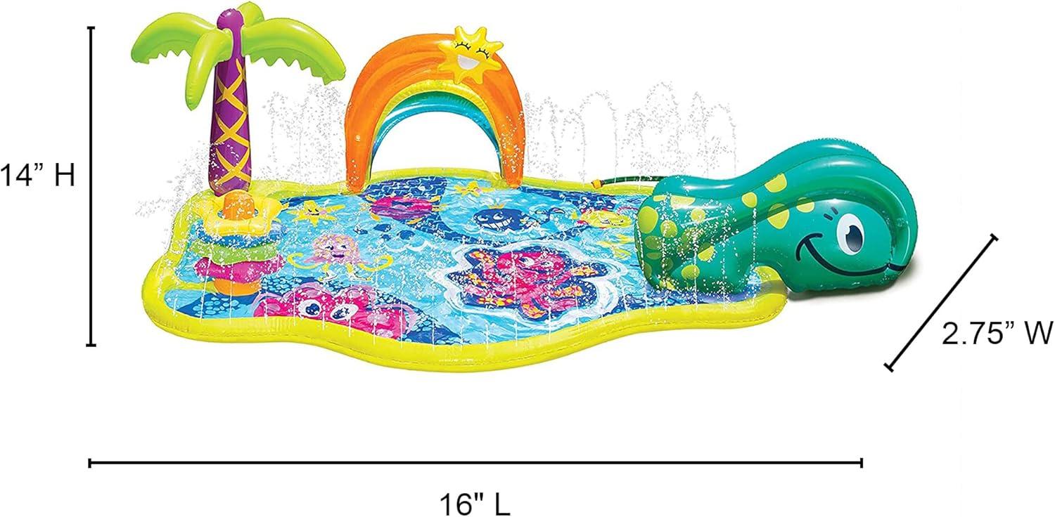Banzai Jr. Splish Splash Water Park Outdoor Summer Play Center Ages 18 Months+