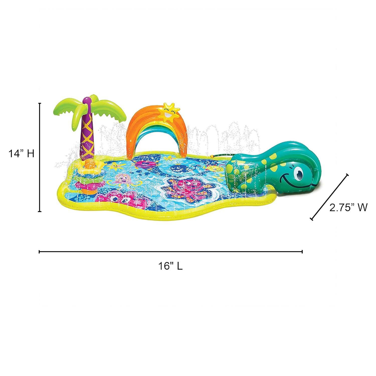 Banzai Jr. Splish Splash Water Park Outdoor Summer Play Center Ages 18 Months+
