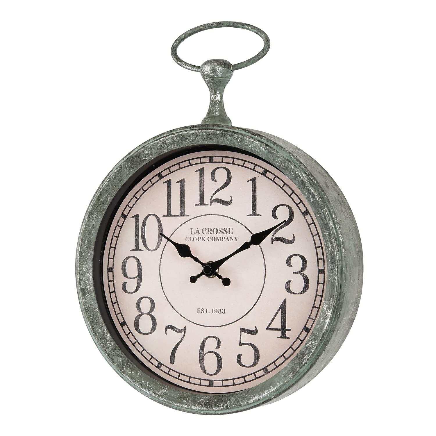 La Crosse Clock 9" Pocket Watch Analog Quartz Wall Clock, 404-3828-Int