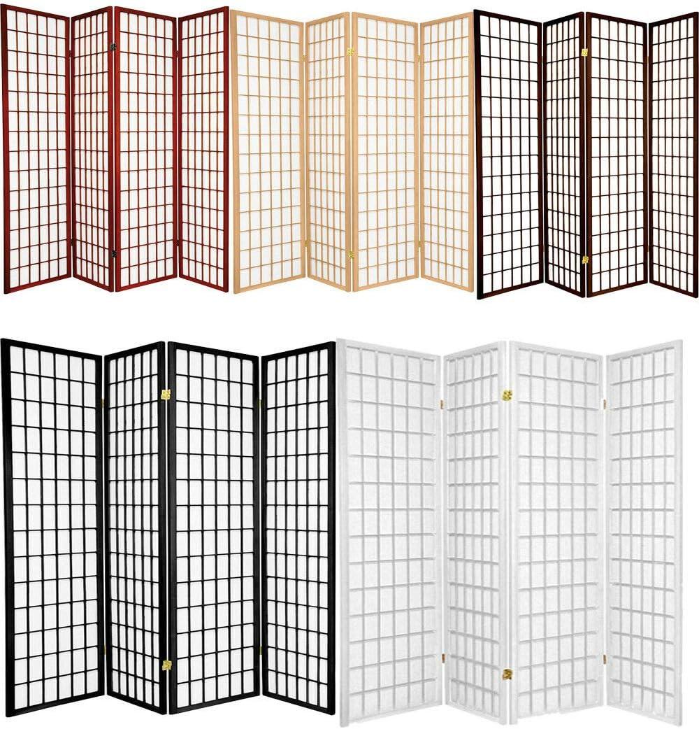 Legacy Decor Room Divider Privacy Screen Partition Shoji Style 6 ft Tall