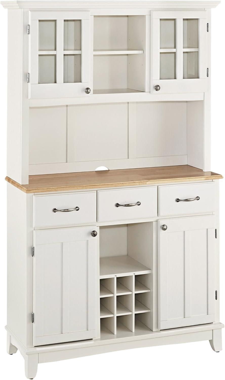 Sideboard buffet Servers Wood Top and Hutch - Home Styles