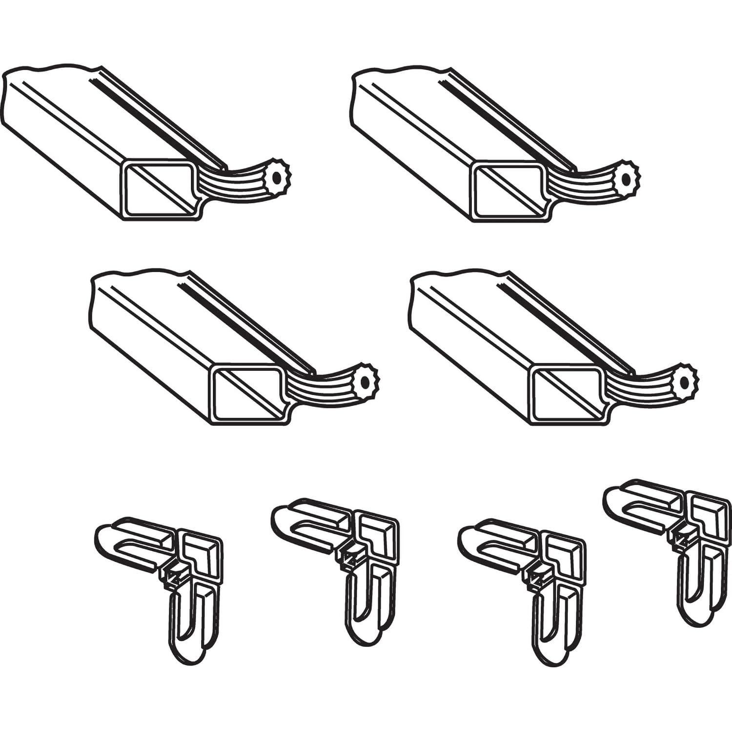 Prime-Line Aluminum Screen Frame Kit, 5/16 inch x 3/4 inch x 48 inch, Bronze, Set of 1