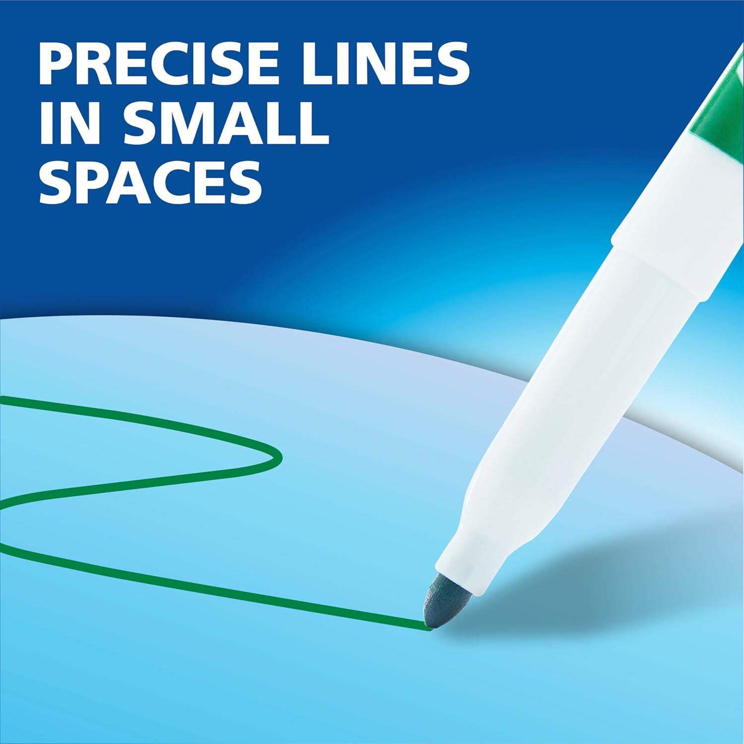 Expo 36ct Lo Odor Fine Point Markers Black: Thin Black Dry Erase, Art & Office, 6+ Years, 36 Pack