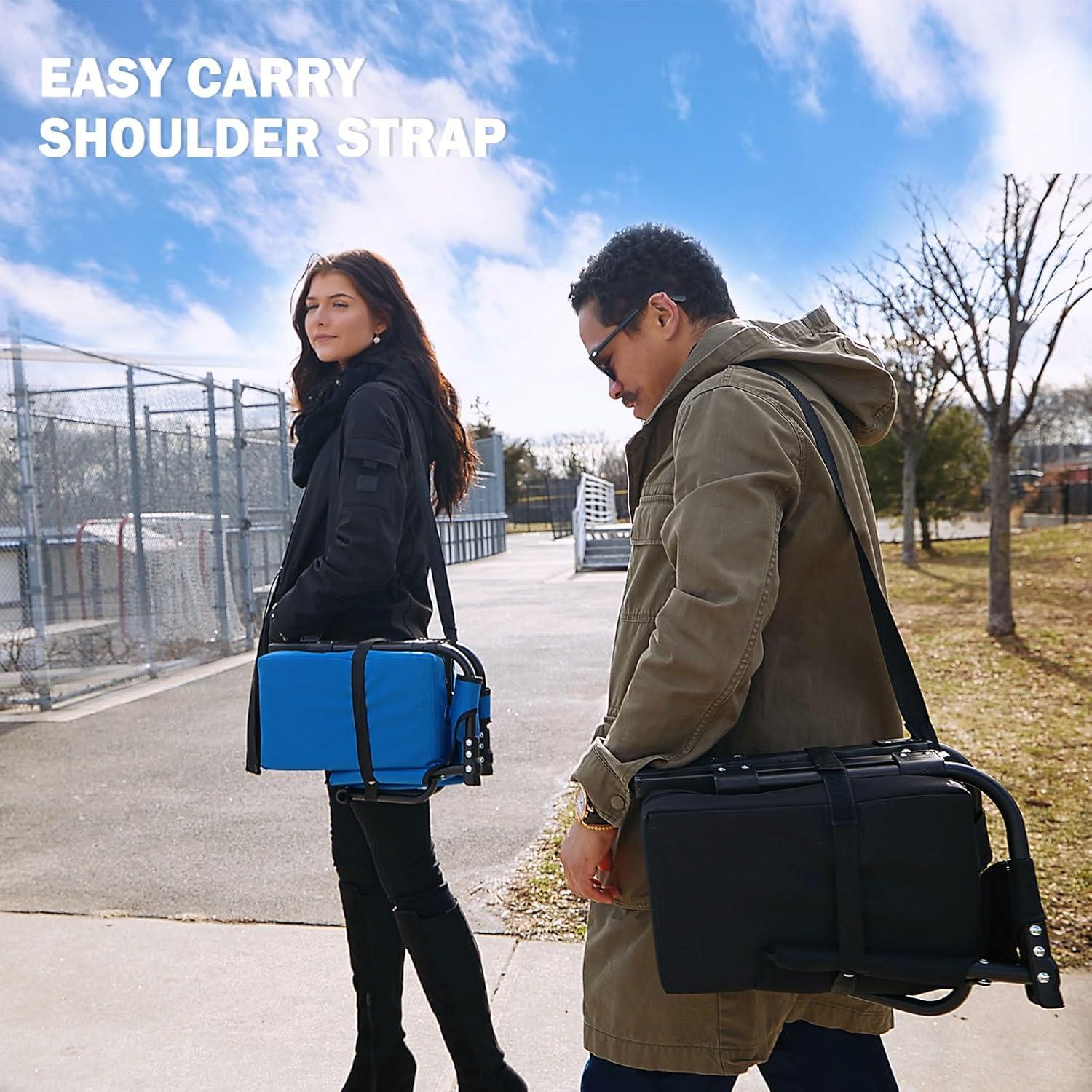 Folding Stadium Seat with Cushions