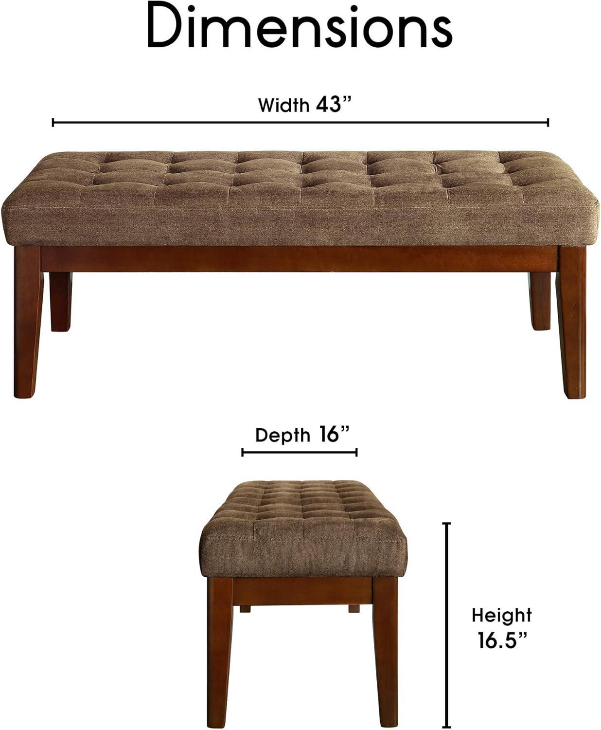 Claire Tufted Upholstered Bench - Adore Decor