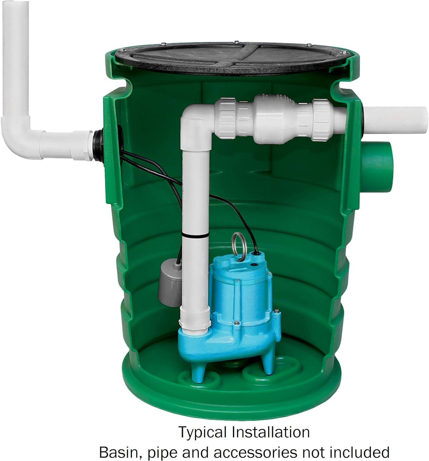 Blue Cast Iron Submersible Sewage Effluent Pump with Float Switch