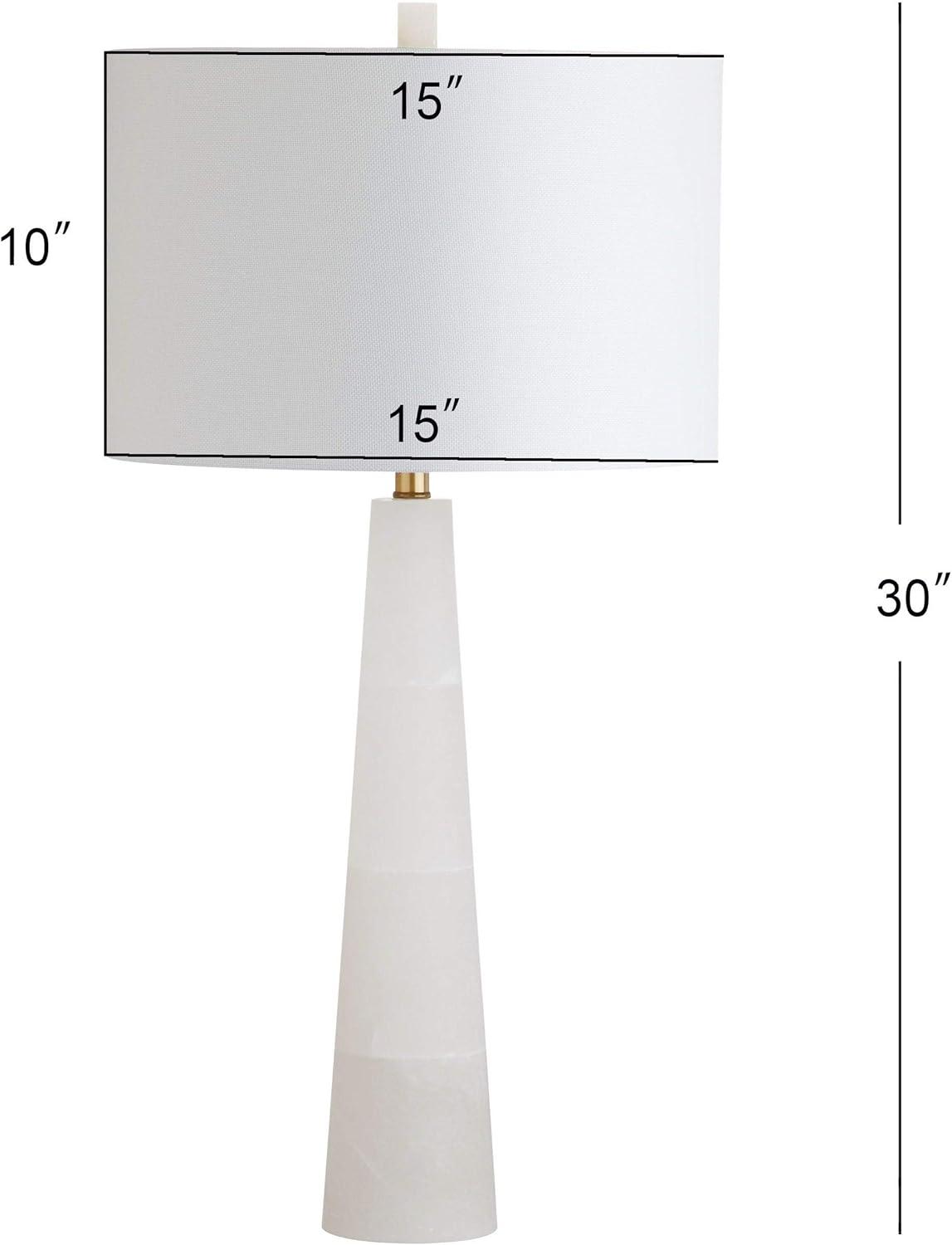 Delilah Alabaster Table Lamp - White - Safavieh.