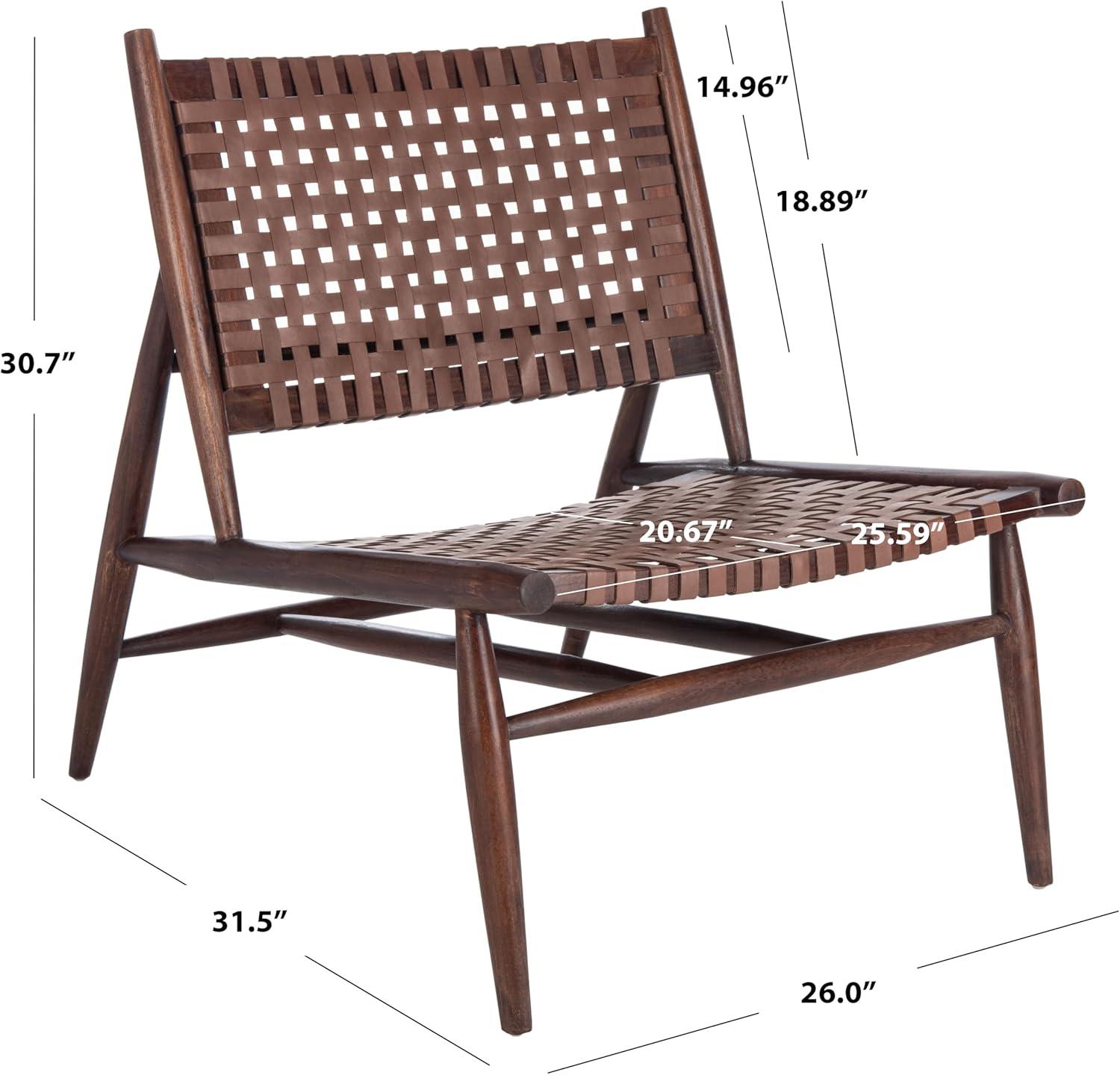 Soleil Accent Chair - ACH1001 - Cognac/Brown - Safavieh