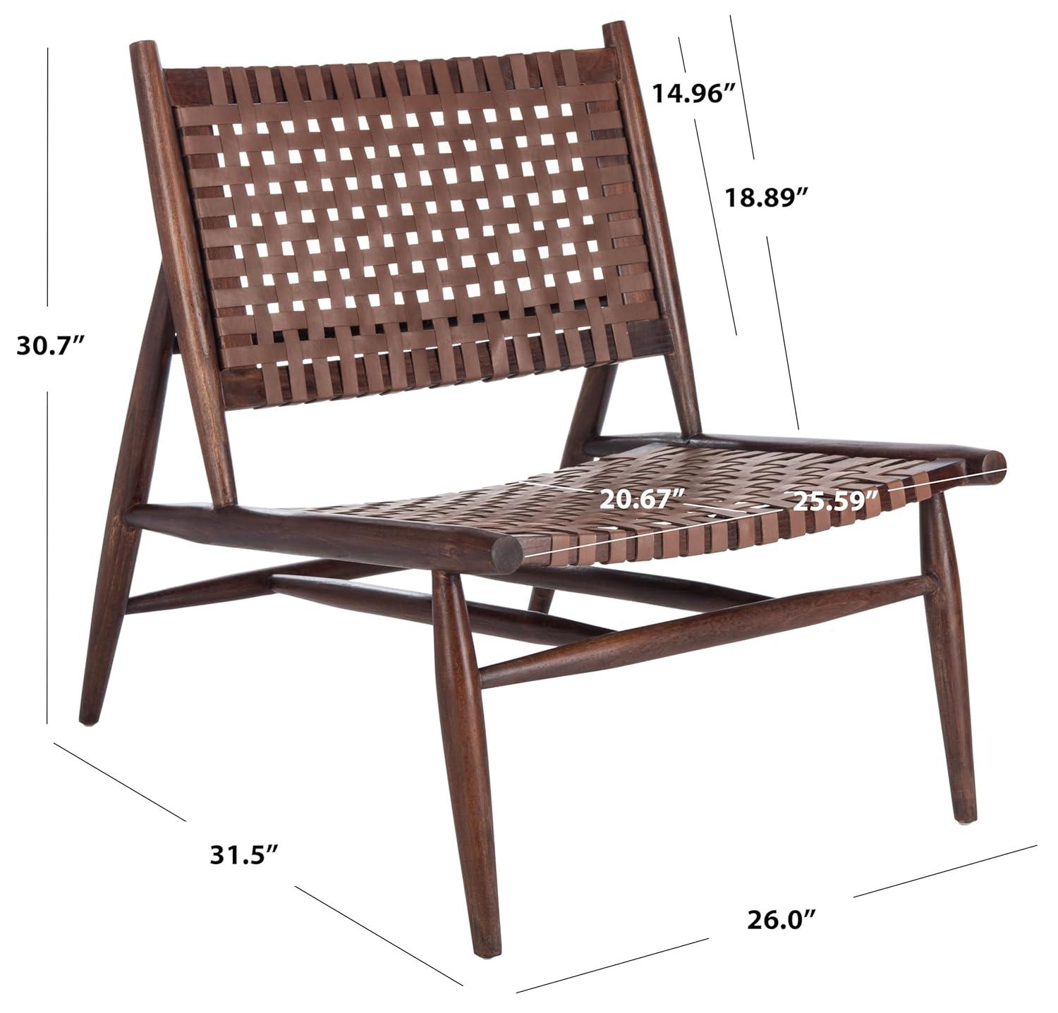 Soleil Accent Chair - ACH1001 - Cognac/Brown - Safavieh
