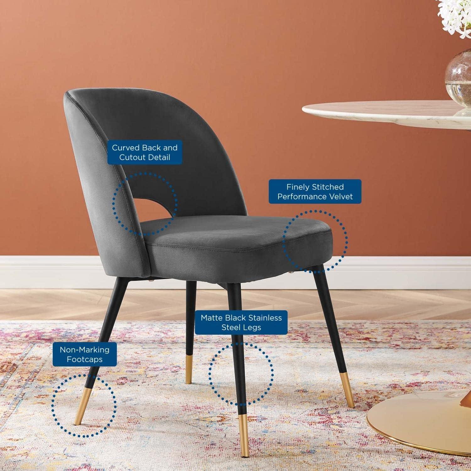 Modway Rouse Performance Velvet Dining Side Chair
