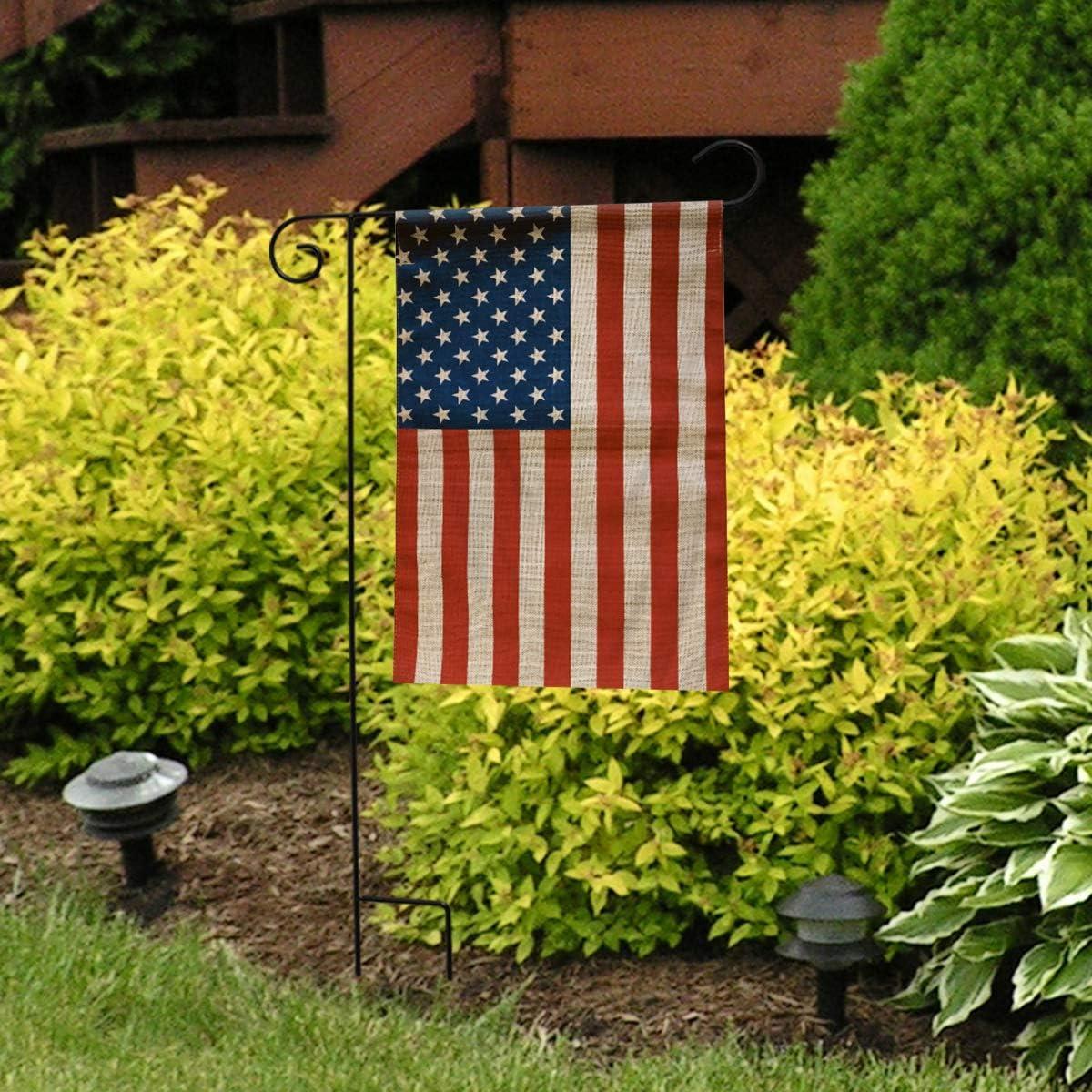 American Flag Burlap Garden Flag 18" x 12.5" Briarwood Lane