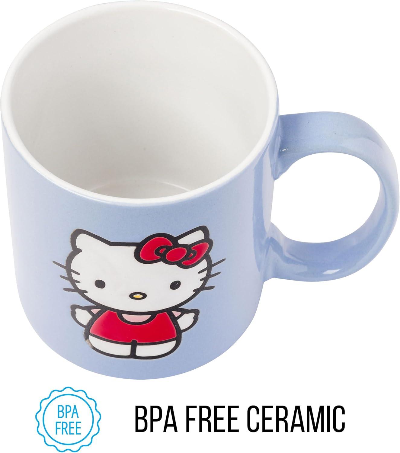 Silver Buffalo Sanrio Hello Kitty 20oz Wax Resist Ceramic Mug