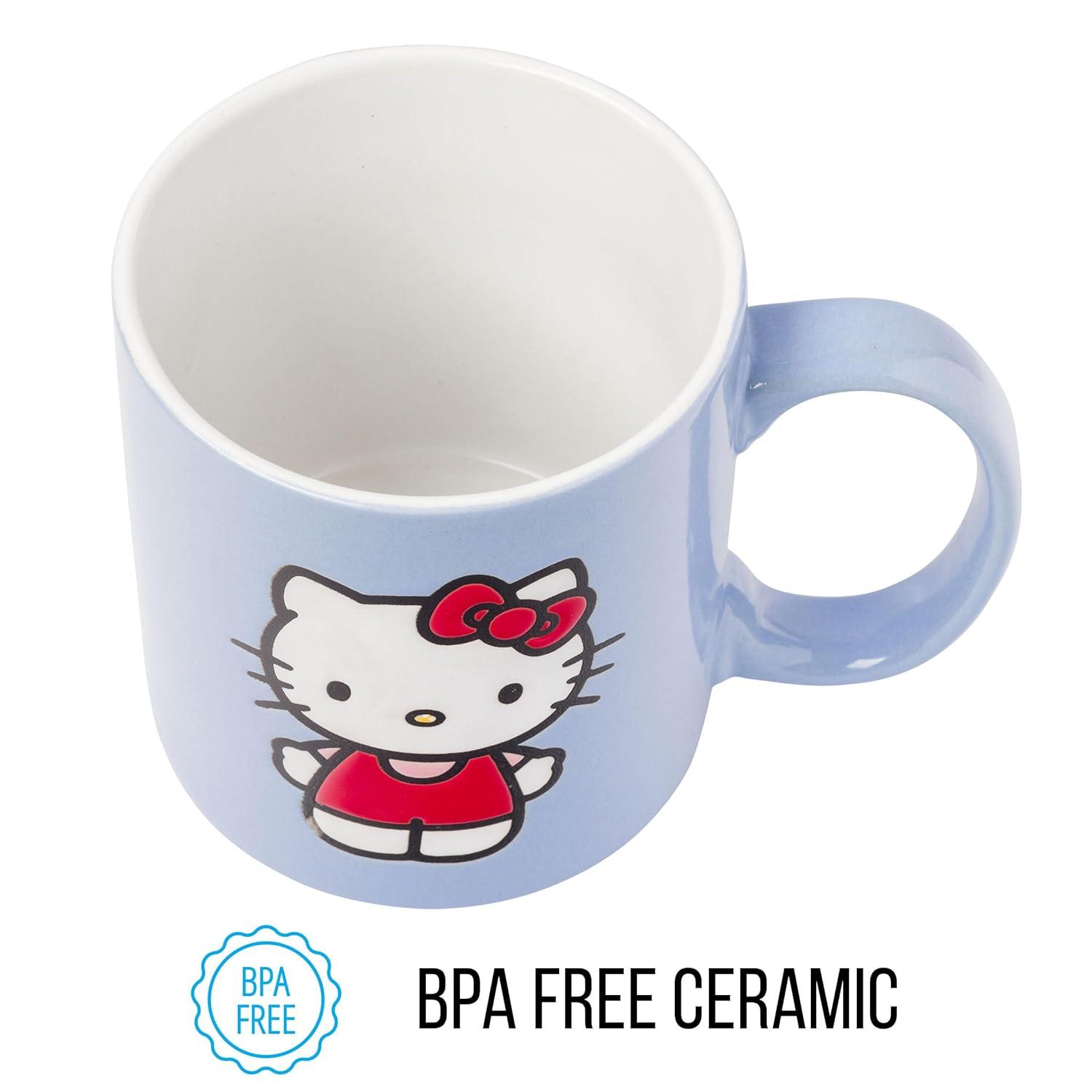 Silver Buffalo Sanrio Hello Kitty 20oz Wax Resist Ceramic Mug