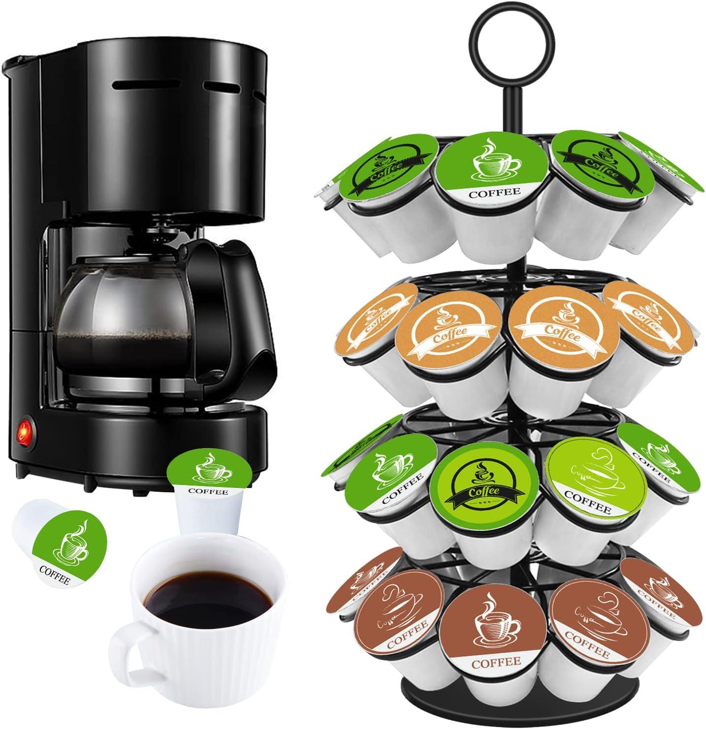 Black Metal 360-Degree Rotating K-Cup Coffee Pod Holder