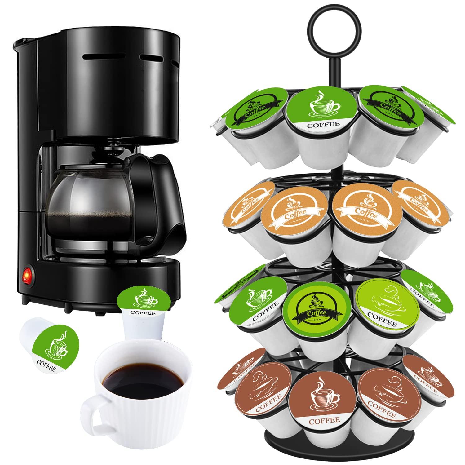 Black Metal 360-Degree Rotating K-Cup Coffee Pod Holder