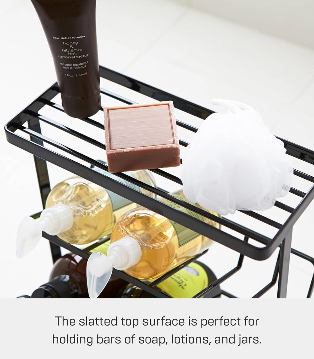 Yamazaki Home Tower Yamazaki Home Free Standing Shower Caddy - Bathroom Organizer Storage Holder, Steel