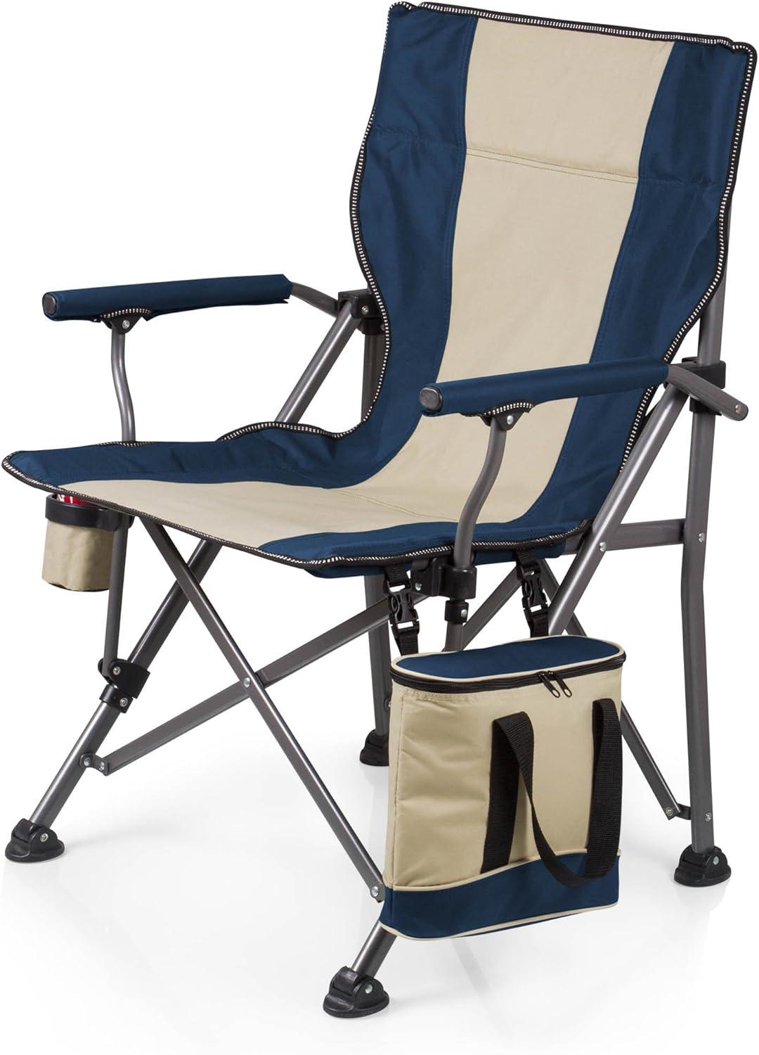 Picnic Time Outlander Camp Chair with Cooler  19.5" x 22" x 19.5/36"