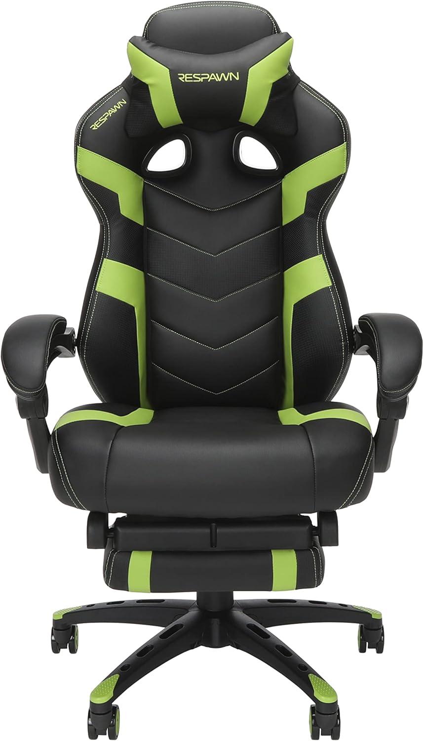 Respawn RESPAWN 110 Pro Gaming Chair - Gaming Chair with Footrest, Reclining Gaming Chair, Video Gaming Computer Desk Chair, Adjustable Desk Chair, Gaming Chairs For Adults With Headrest Pillow