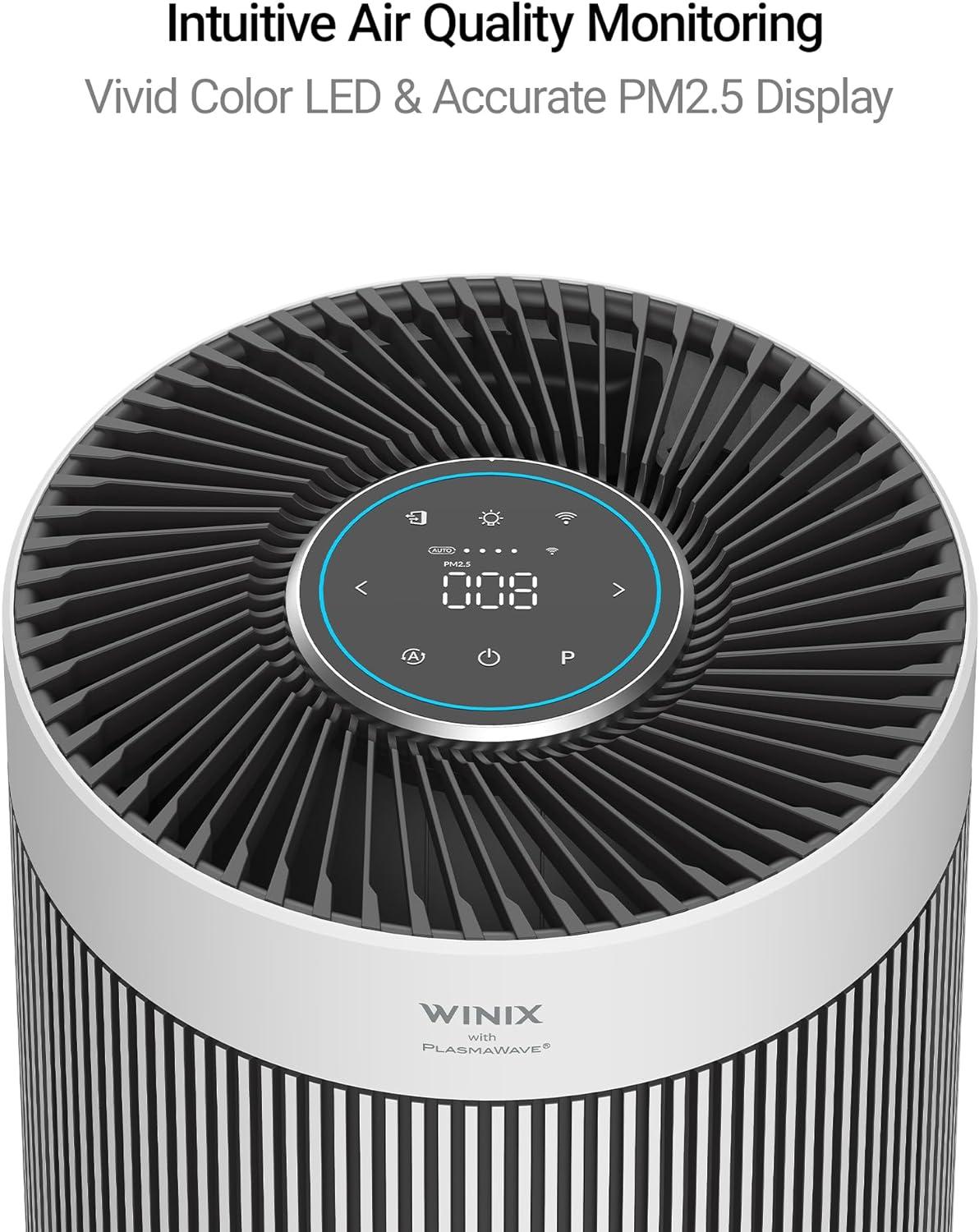 Winix T810 Large Room Air Purifier All-in-One True HEPA with PlasmaWave Tech: 1500-2000 sq. ft., UL & Energy Star Certified