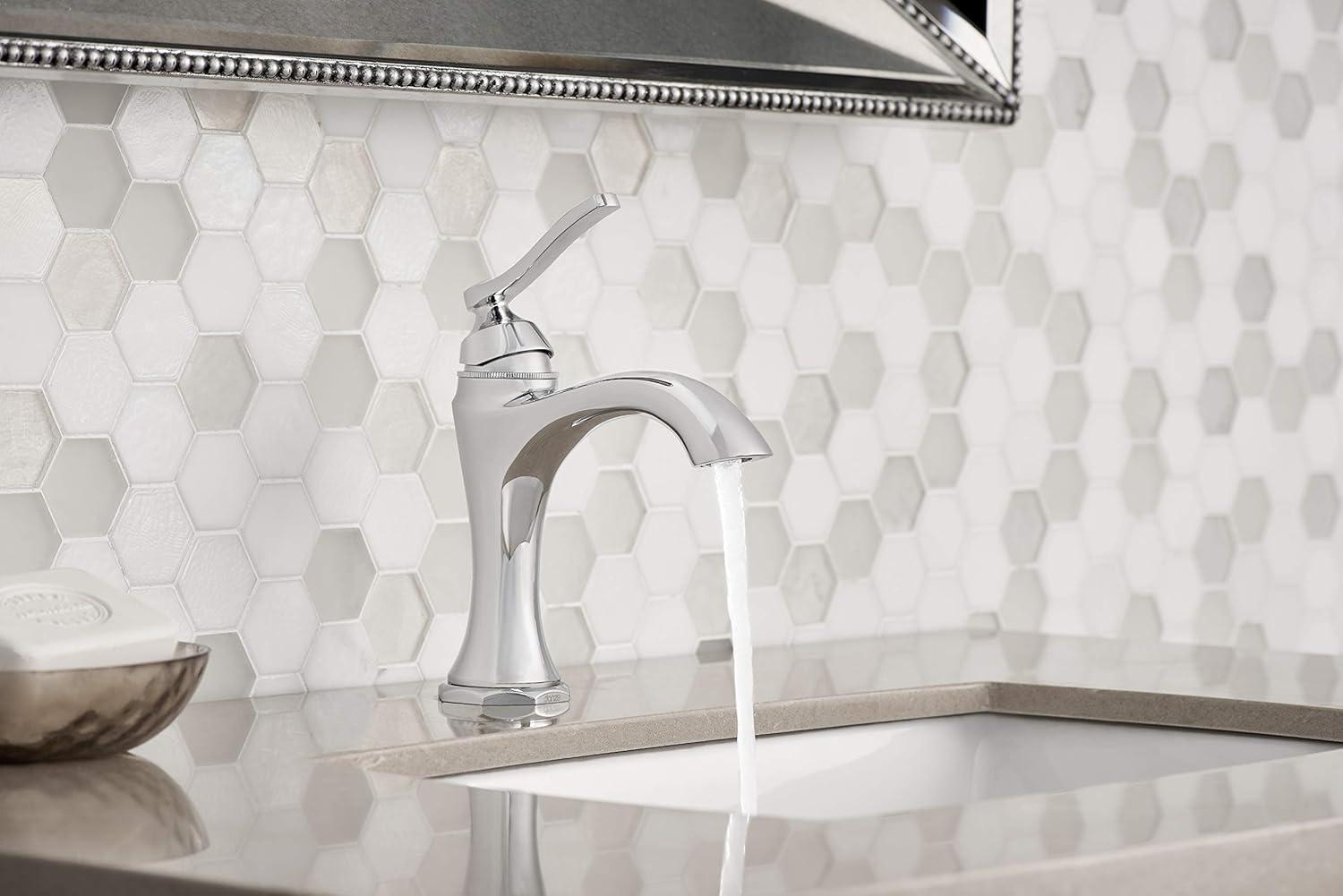 Draper Single Hole Bathroom Faucet with Drain Assembly