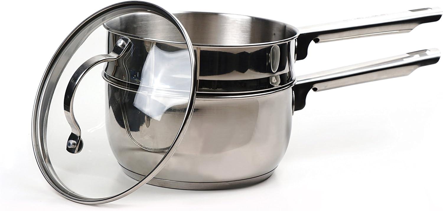 RSVP International Induction Double Boiler, 1 Quart, Multi Color