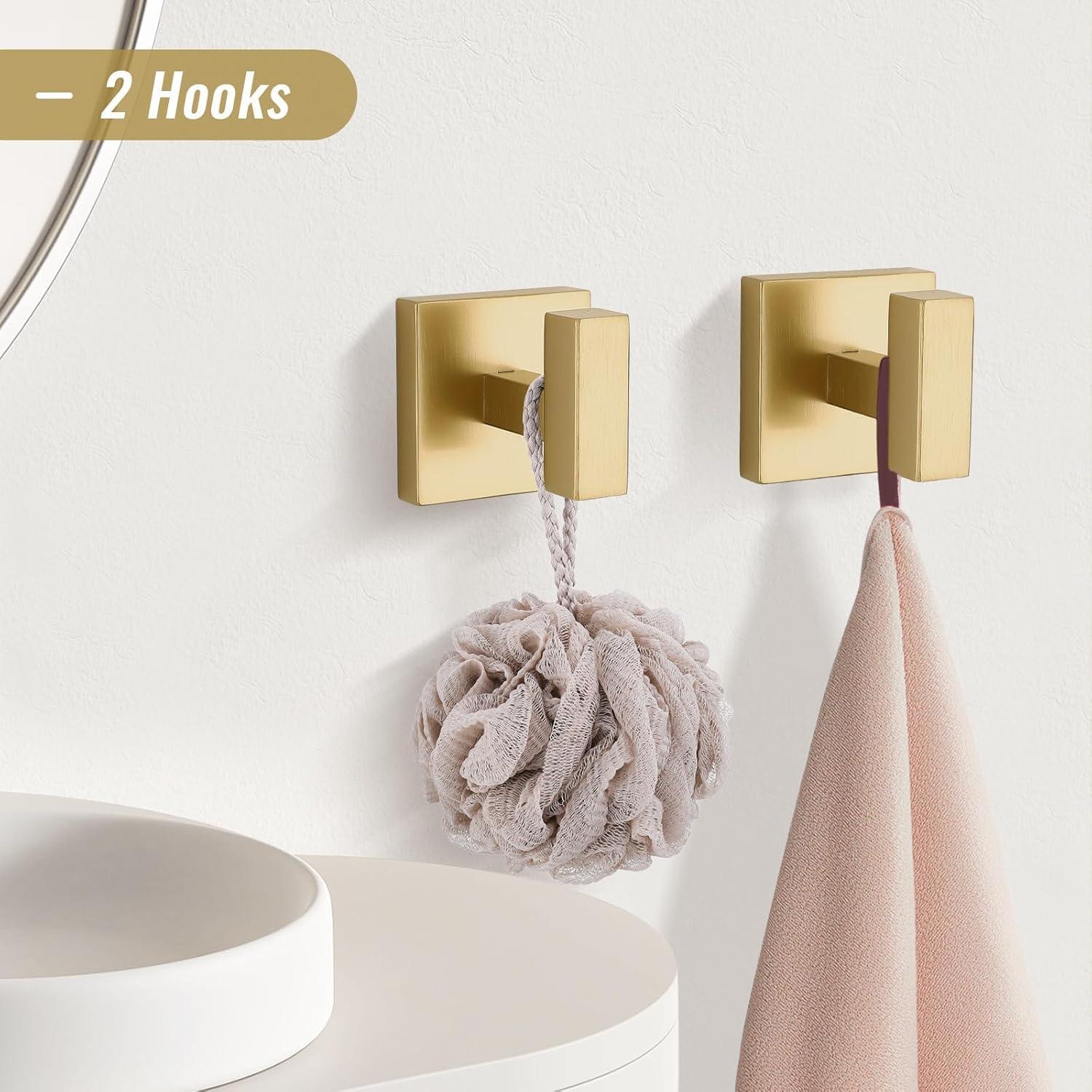 SHANRUGUOJI 5 Pieces Bathroom Hardware Accessories Set Towel Bar Set Wall Mounted,Stainless Steel XJ1-W121963548