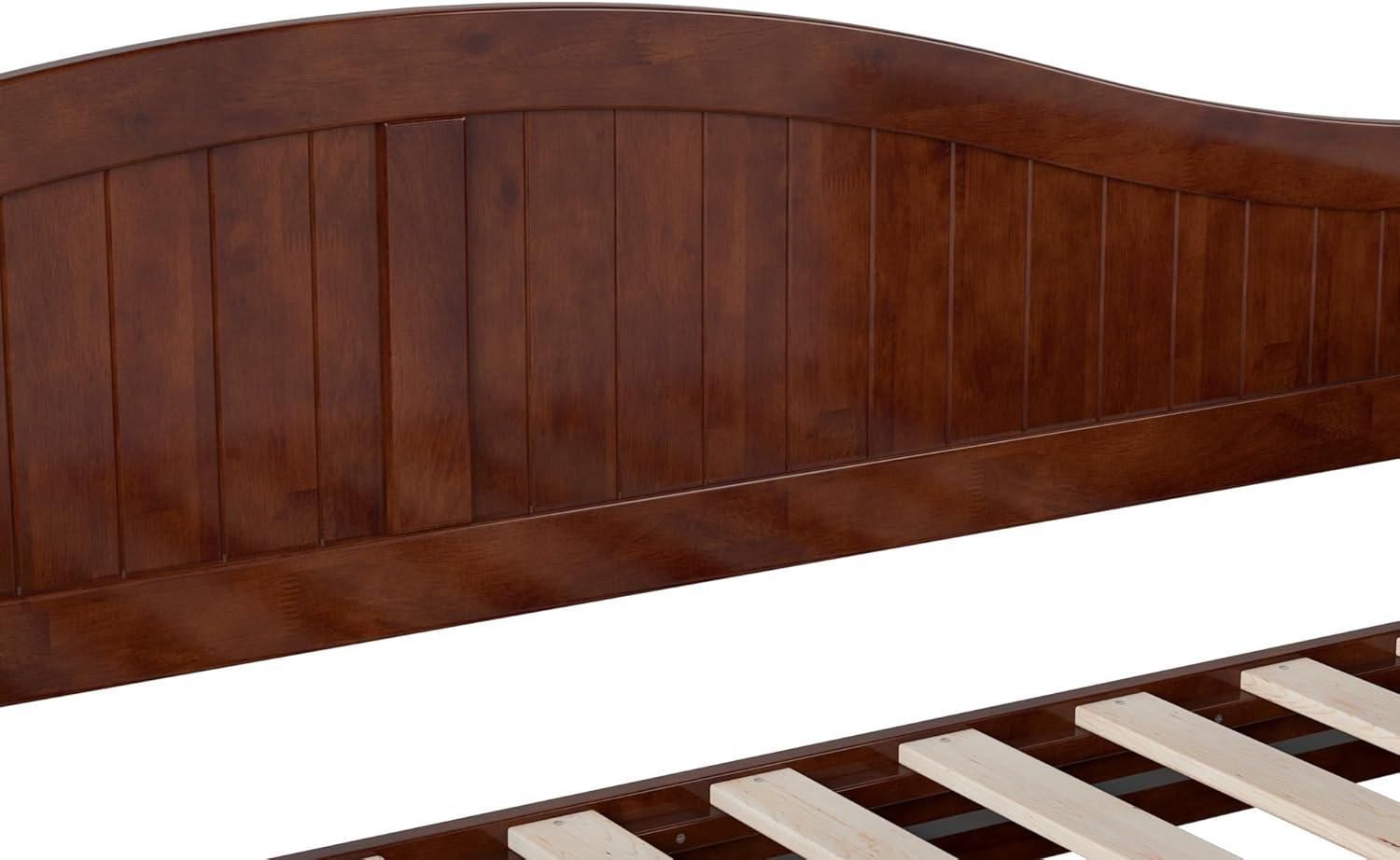 AFI Nantucket Twin Wood Daybed with Set of 2 Drawers in Walnut