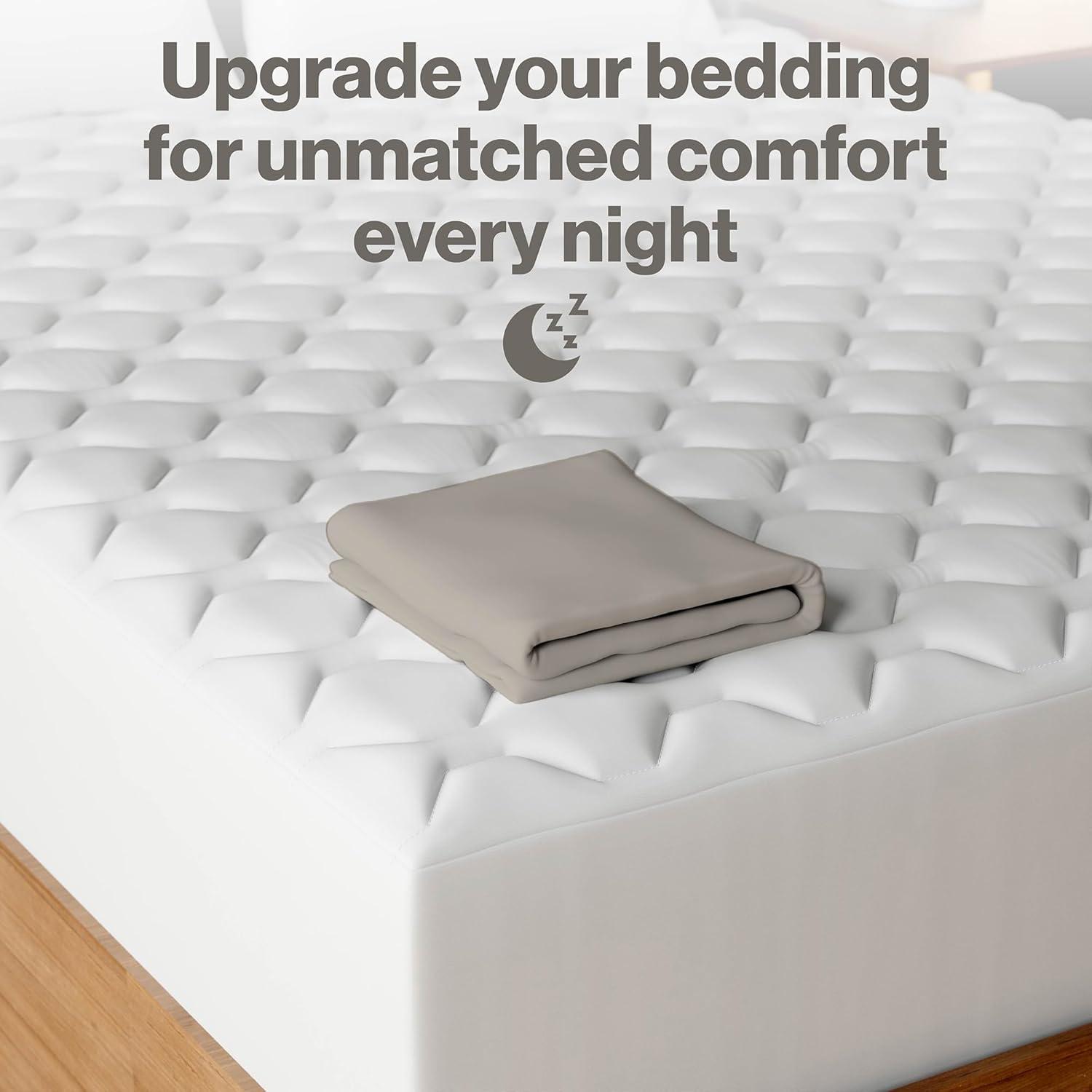 Superity Linen California King Fitted Sheet - 100% Premium Cotton - 200 Thread Count - Stone